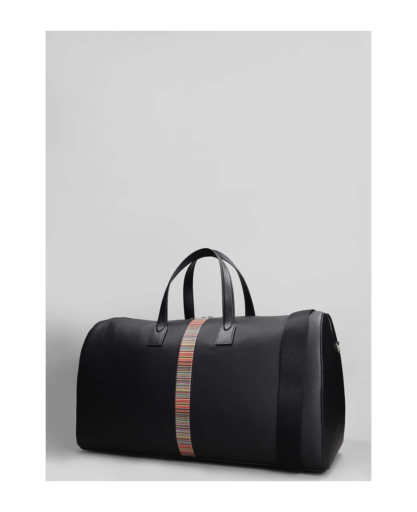 Paul Smith Holdall Hand Bag In Black Leather - black