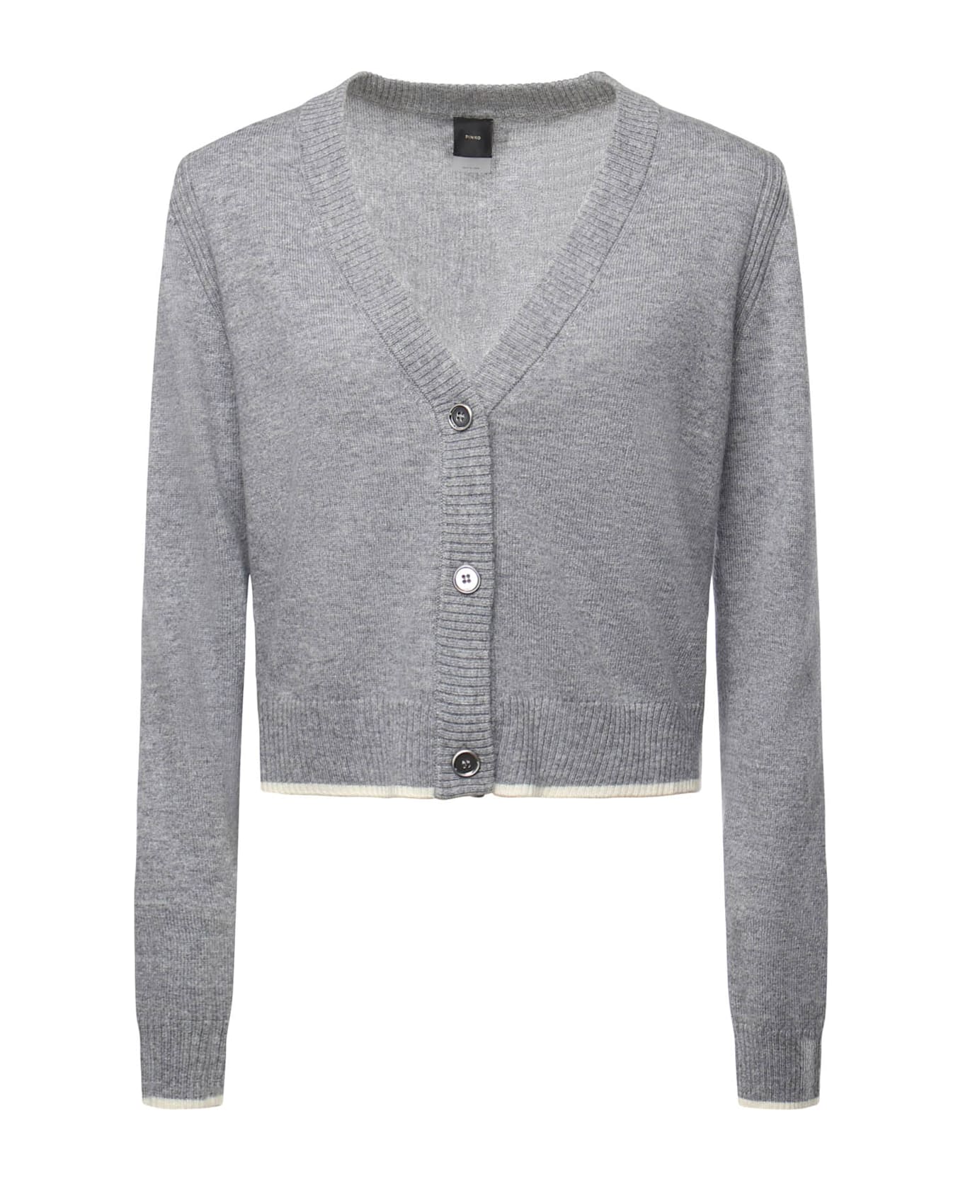 Pinko V-neck Cardigan - Grey