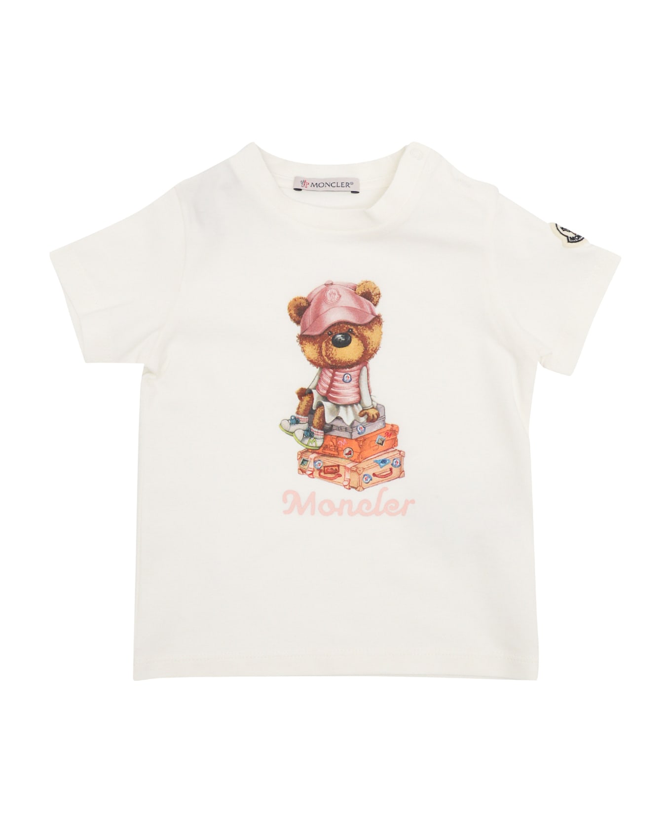 Moncler Ss T-shirt - BEIGE