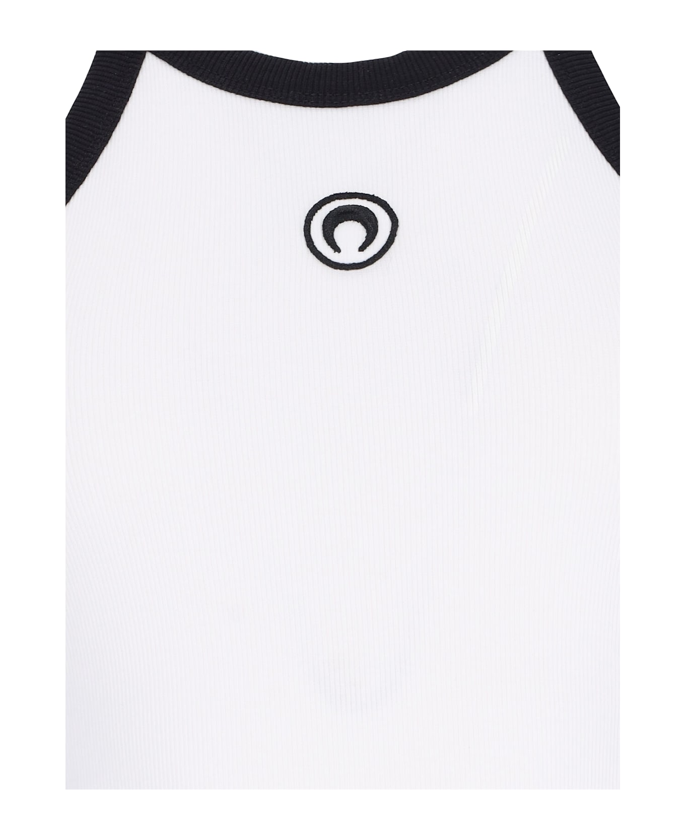 Marine Serre Tank Top Logo - White