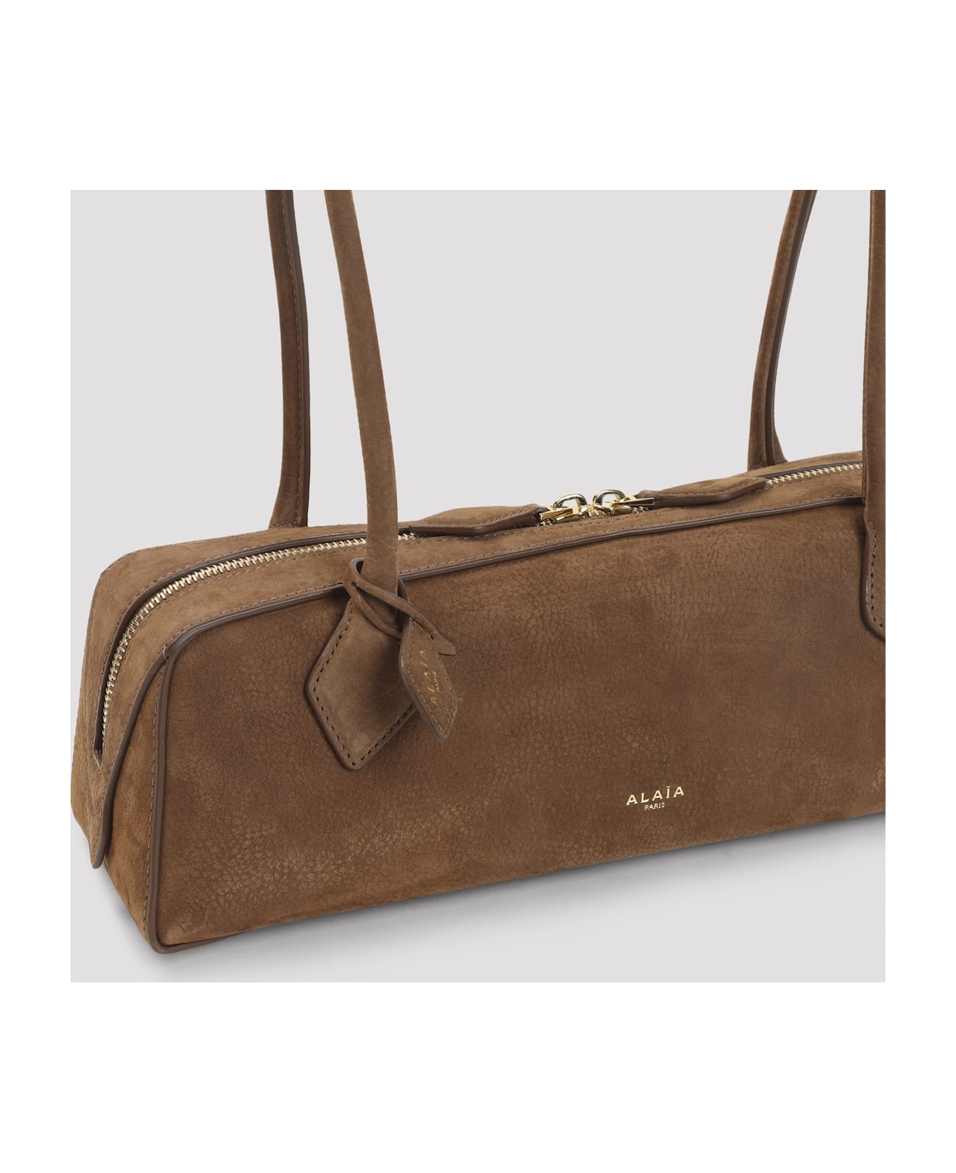 Alaia Alaïa Teckel Medium Shoulder Bag - Terre D`ombre