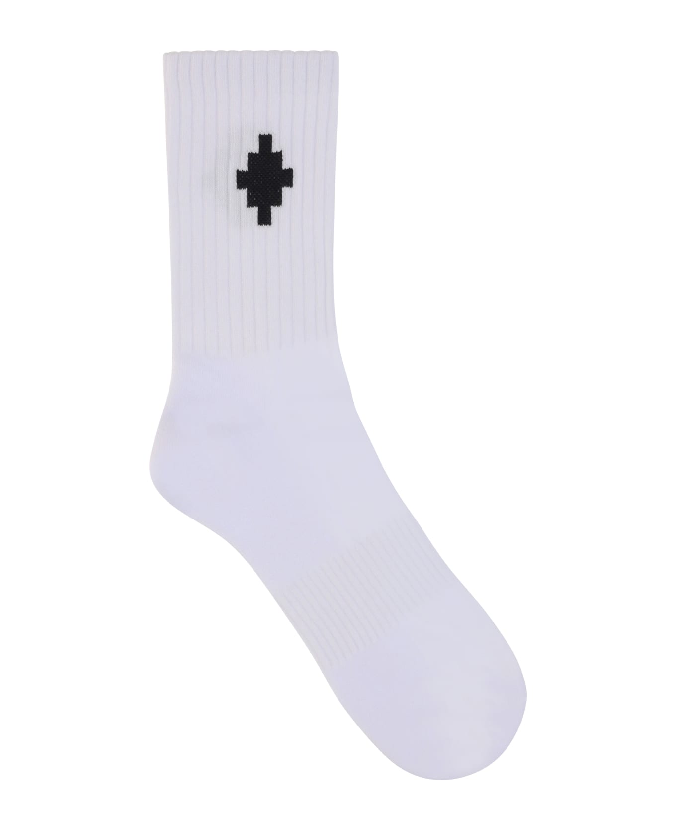Marcelo Burlon Socks With Cross - White Black 靴下