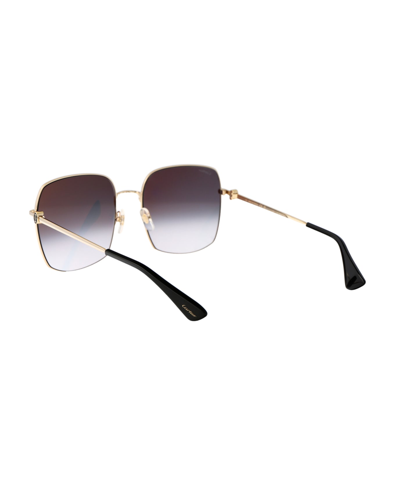 Cartier Eyewear Ct0401s Sunglasses - 001 GOLD GOLD GREY サングラス