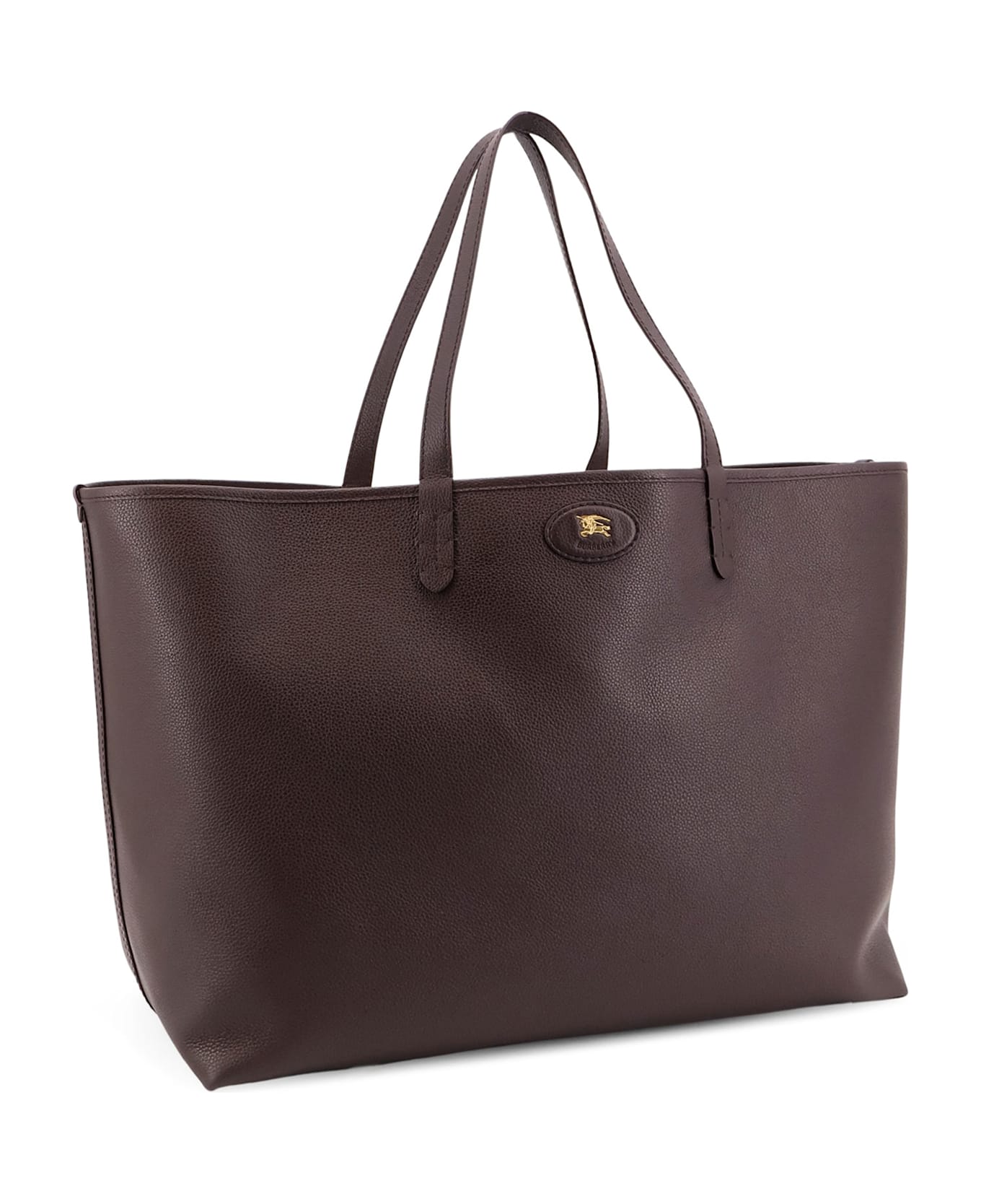 Burberry Reversible Shopping Bag With Check Pattern - Sand peat