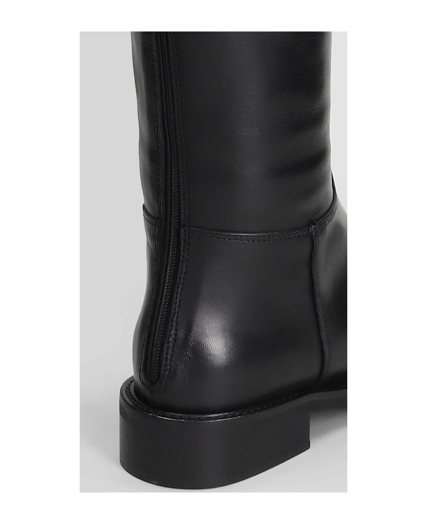 Julie Dee Low Heels Boots In Black Leather - black ブーツ