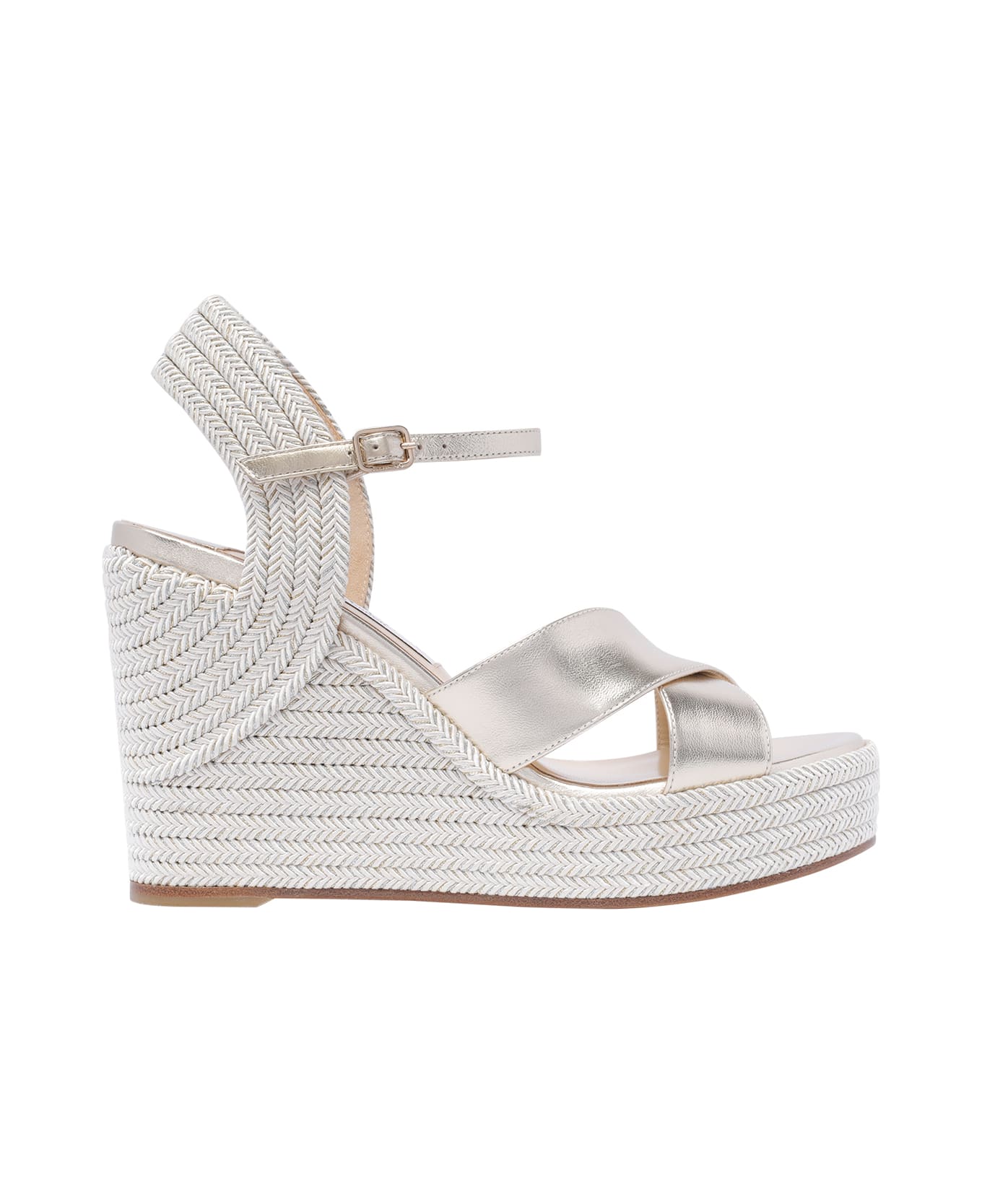 Jimmy Choo Dellena Wedge Sandals - Golden