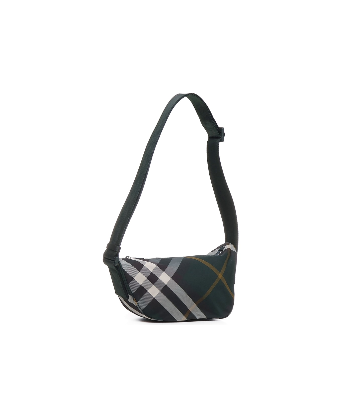 Burberry Check Pouch Bag - GREEN