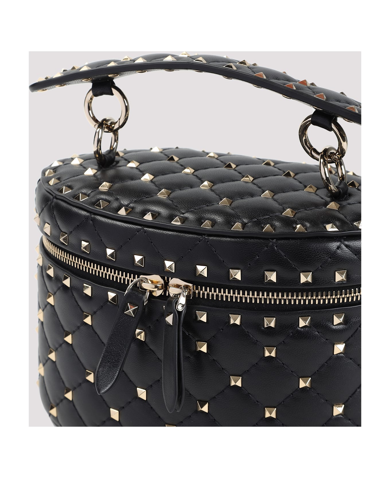 Valentino Garavani Rockstud Spike Shoulder Bag - No Nero