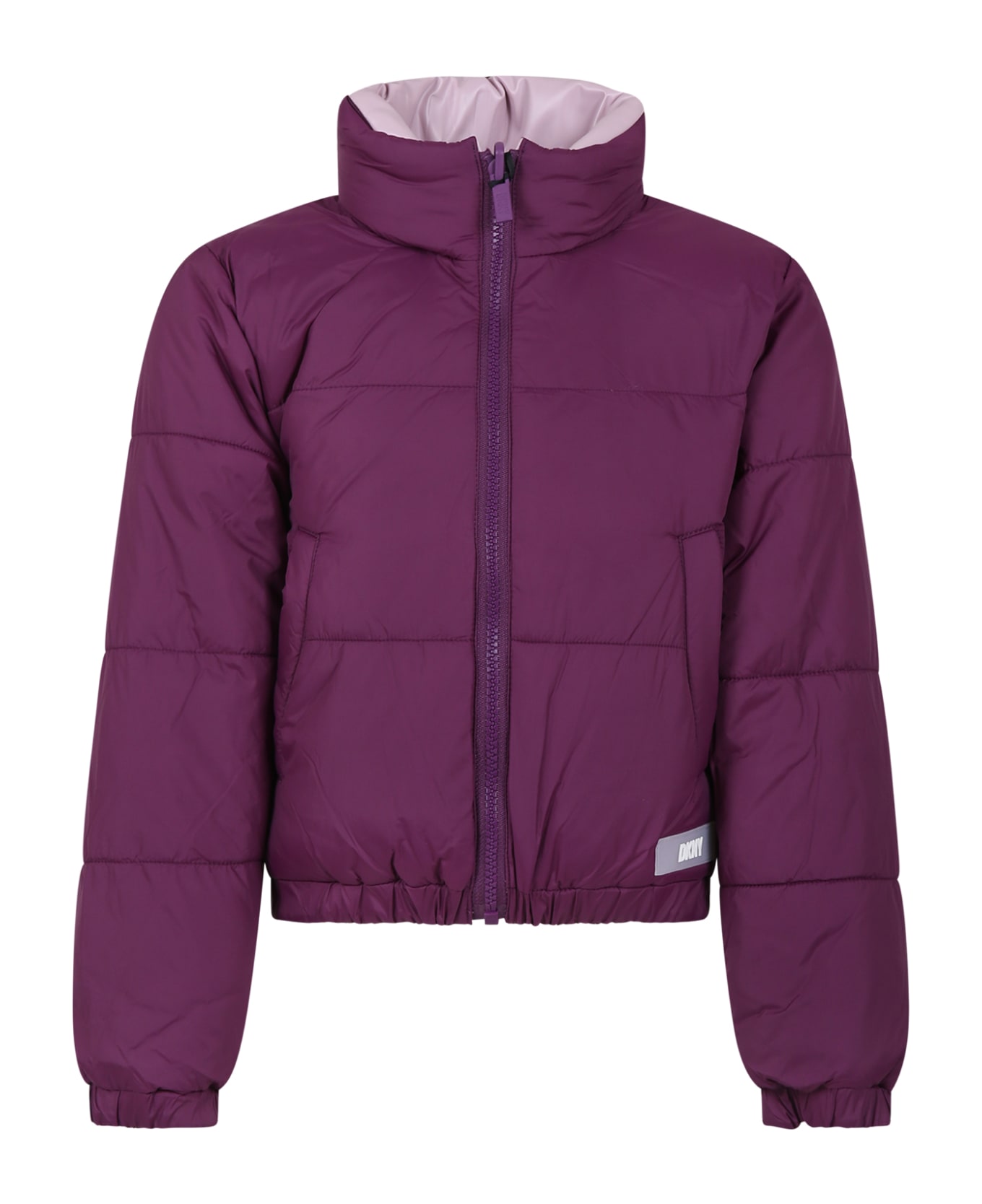 DKNY Reversible Purple Jacket For Girl With Eintracht - Violetto
