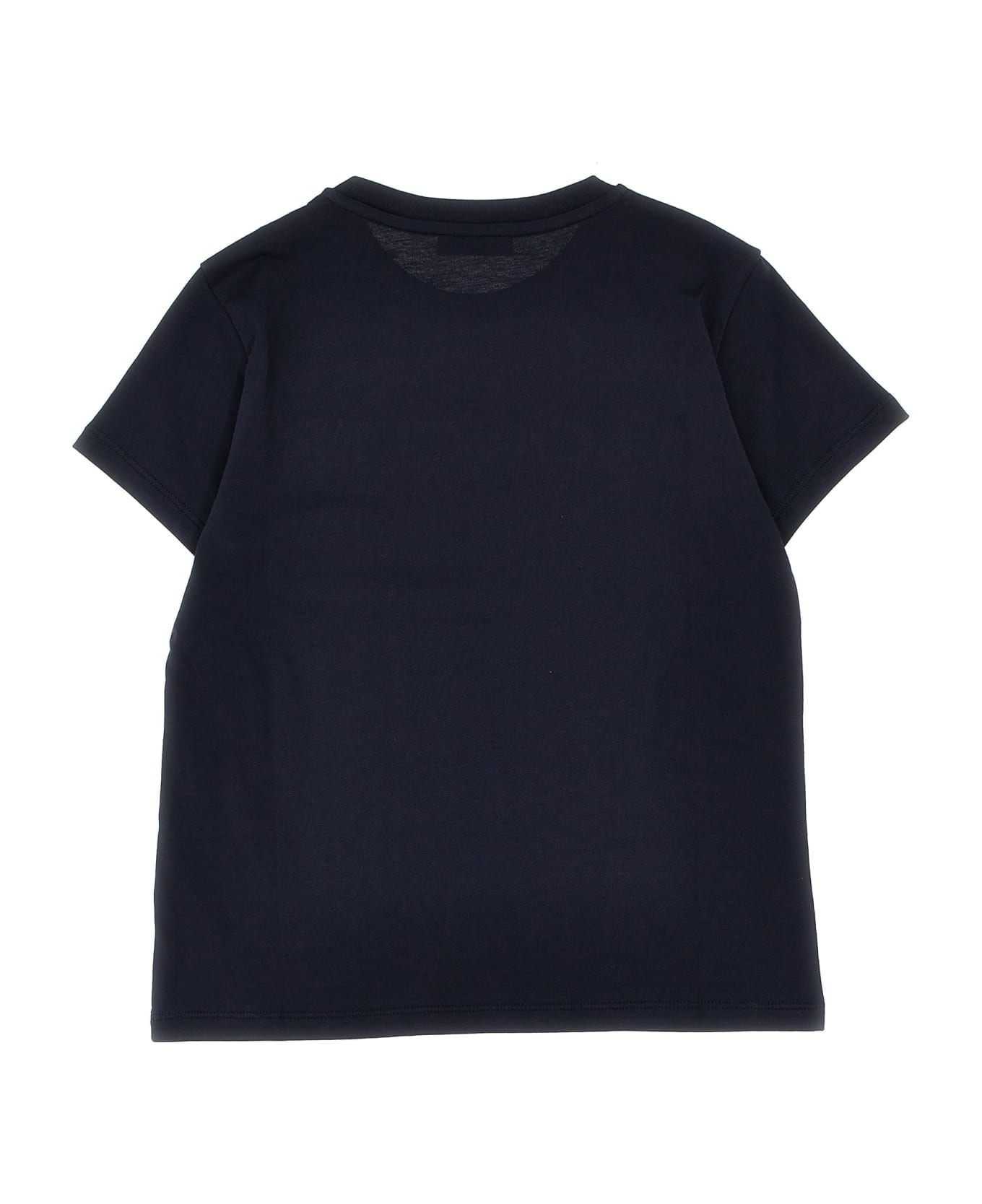 Moncler Logo Embroidery T-shirt - Blue