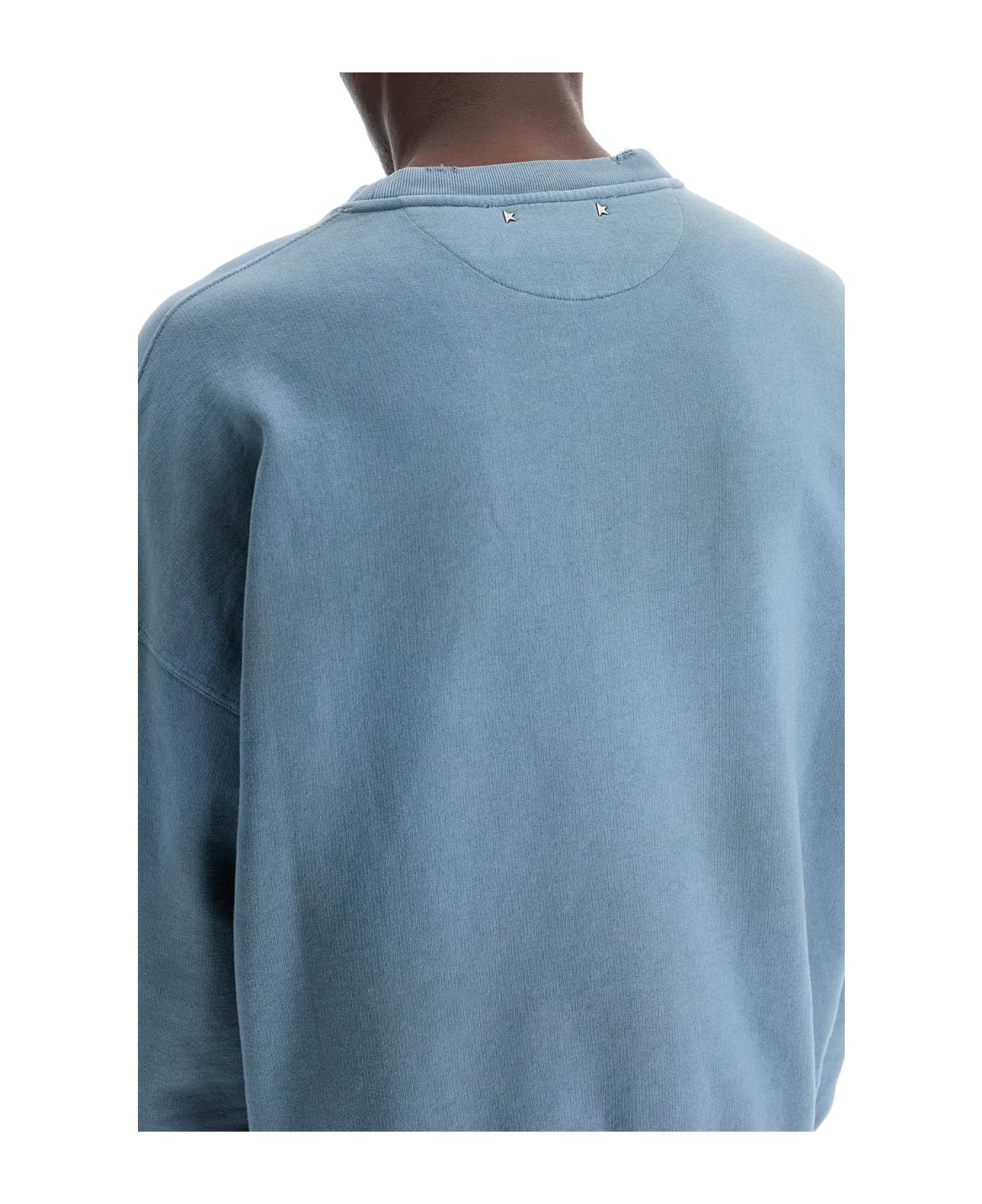 Golden Goose Light Blue Cotton Sweatshirt - Blue