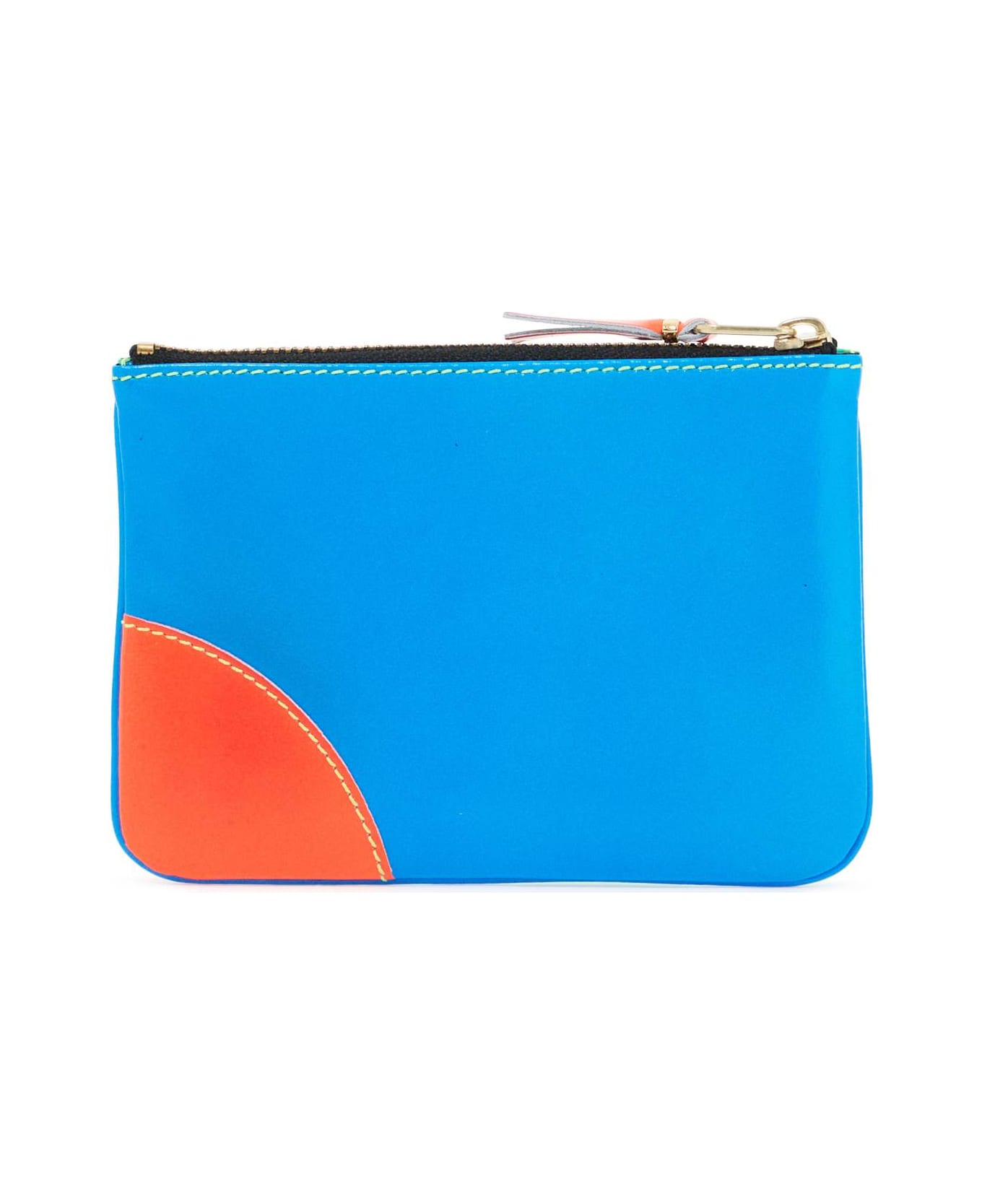 Comme des Garçons Wallet Super Fluo Pouch - BLUE GREEN