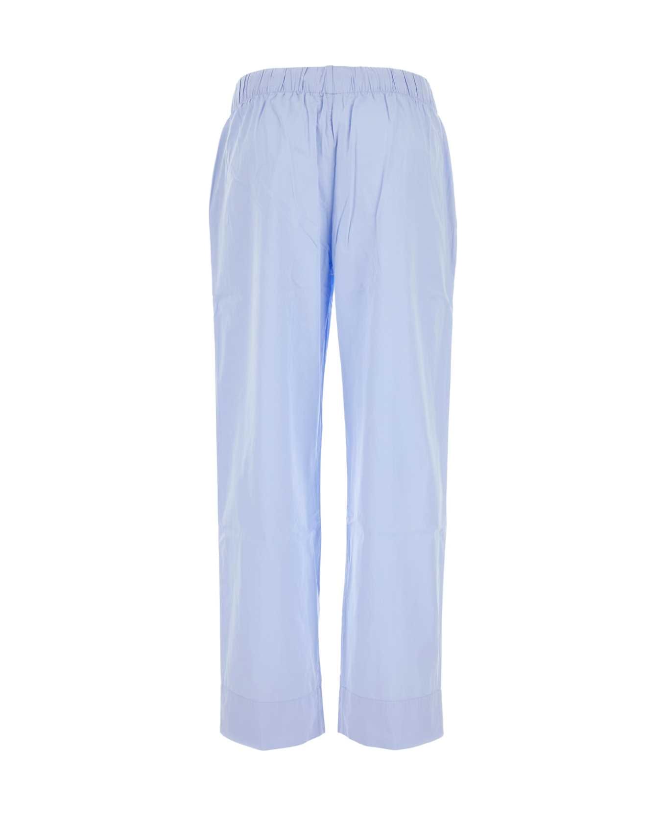 Tekla Light Blue Cotton Pyjama Pant - SHIRTBLUE