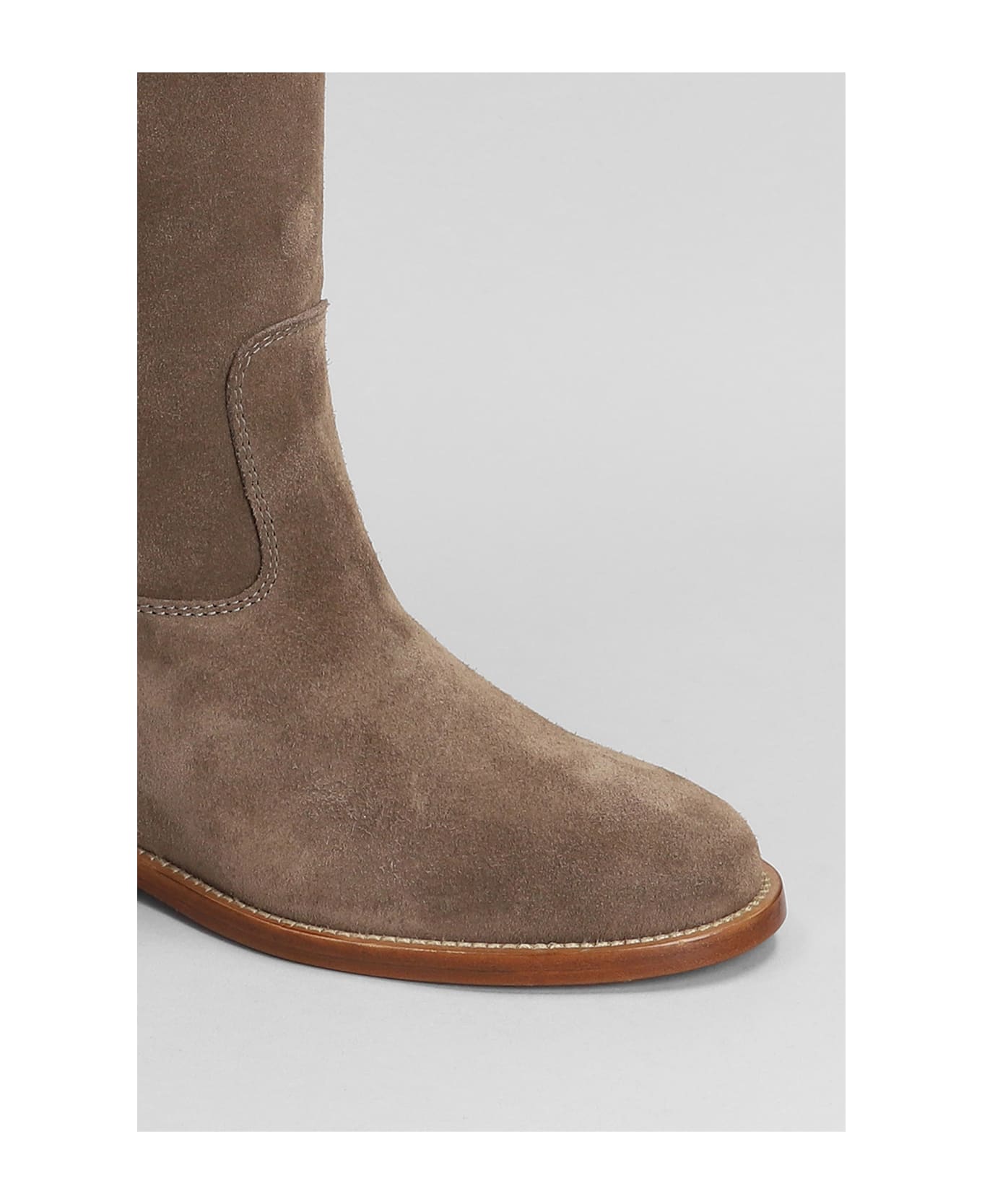 Via Roma 15 In Taupe Suede - taupe