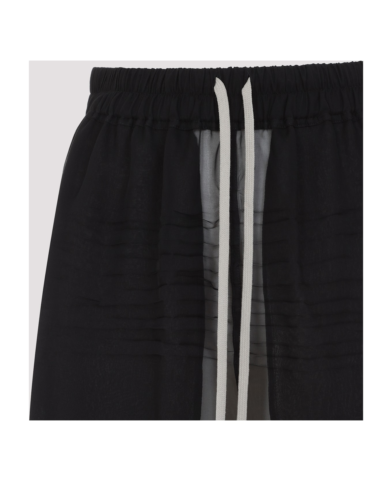 Rick Owens Silk Shorts - Black