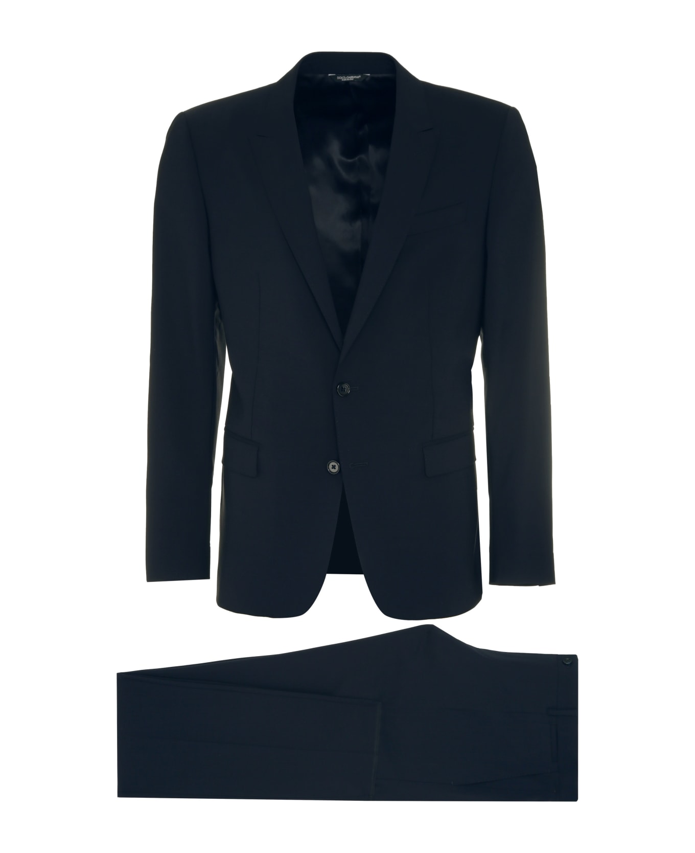 Dolce & Gabbana Stretch Wool Two-pieces Suit - BLU SCURISSIMO 1