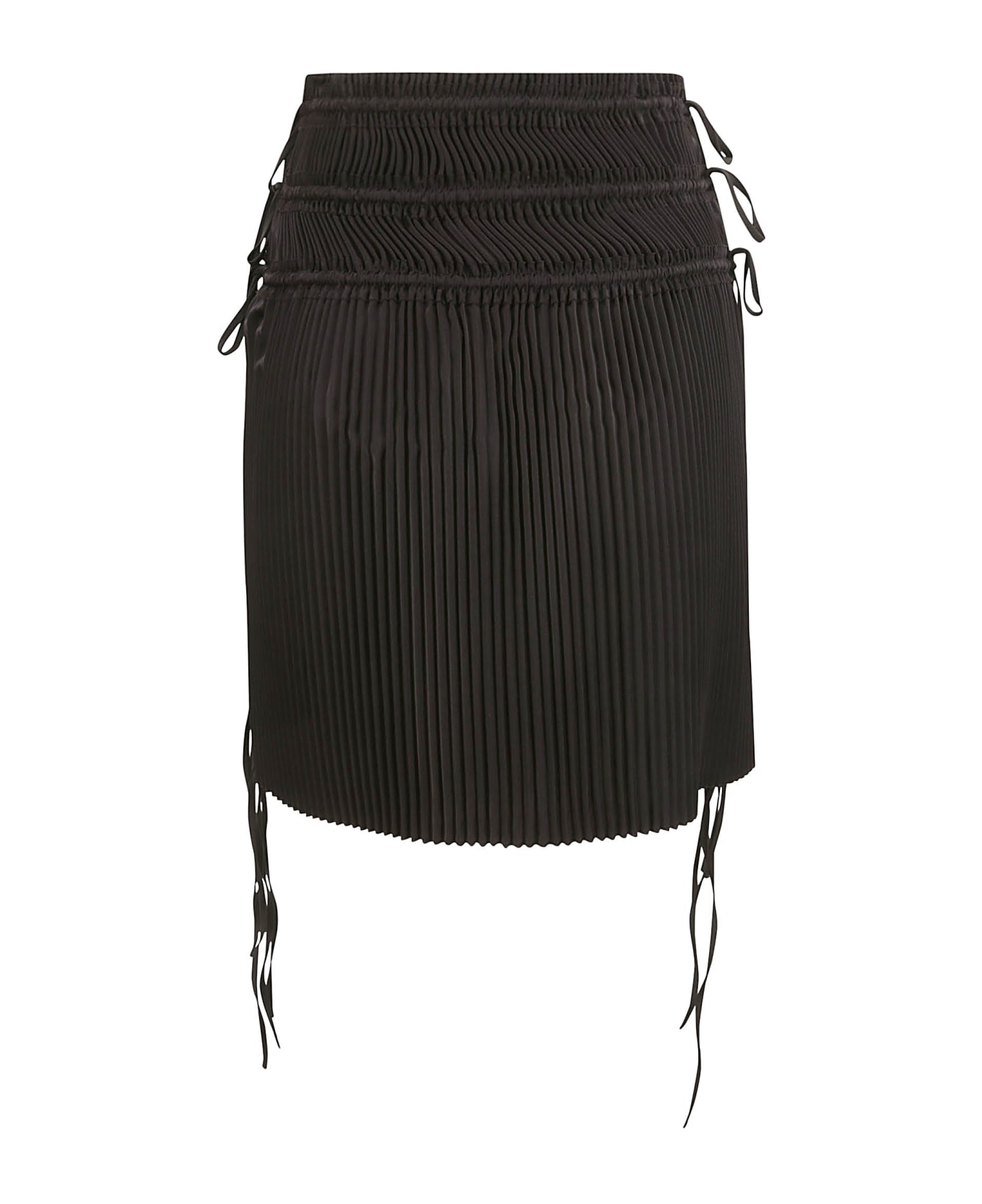 Helmut Lang Pleated Skirt - BLACK