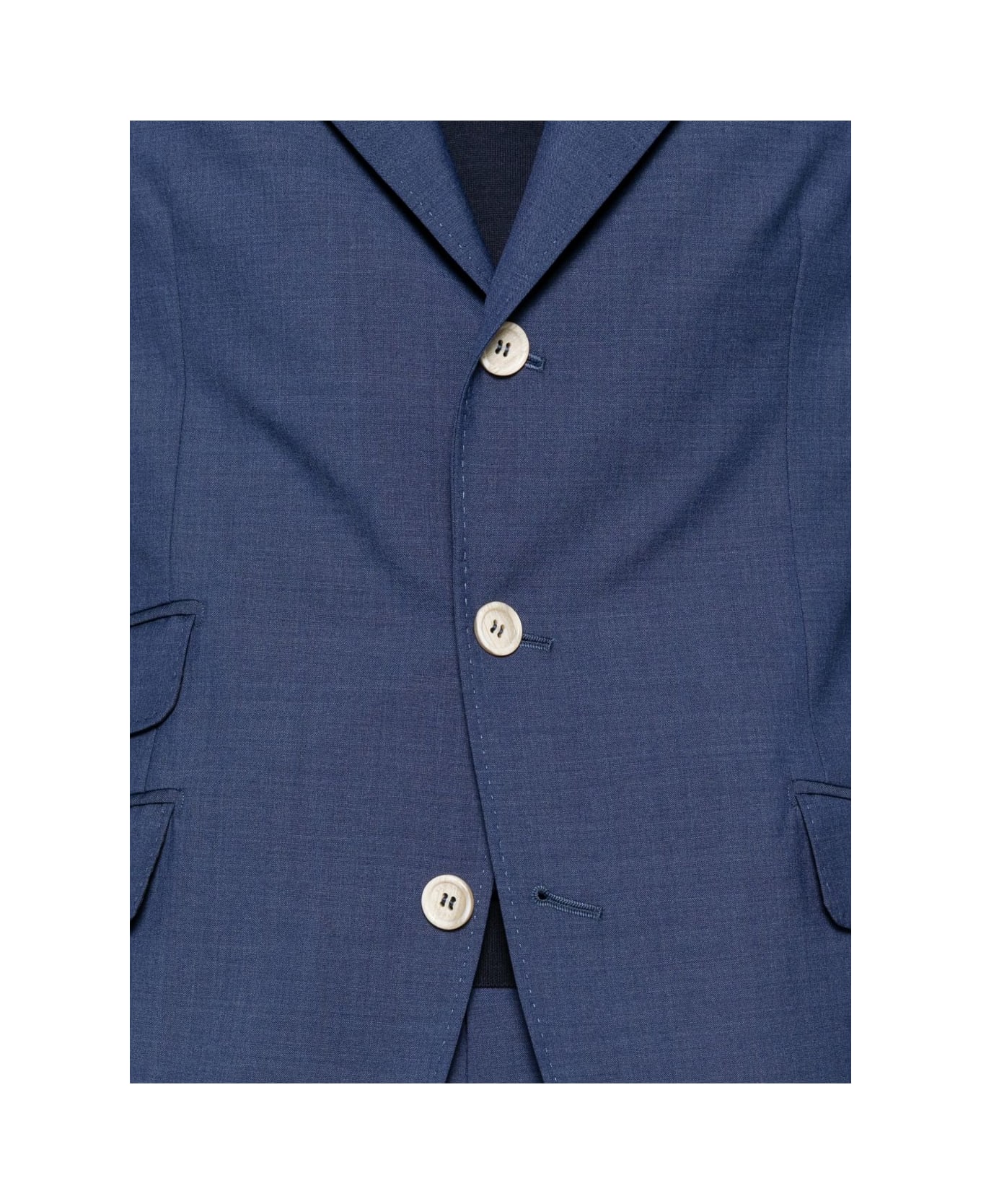 Brunello Cucinelli Wool Single-breasted Suit - Blue