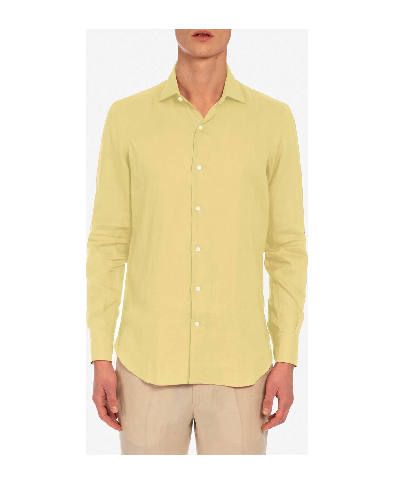 Larusmiani Handmade Shirt Mayfair Shirt - Yellow