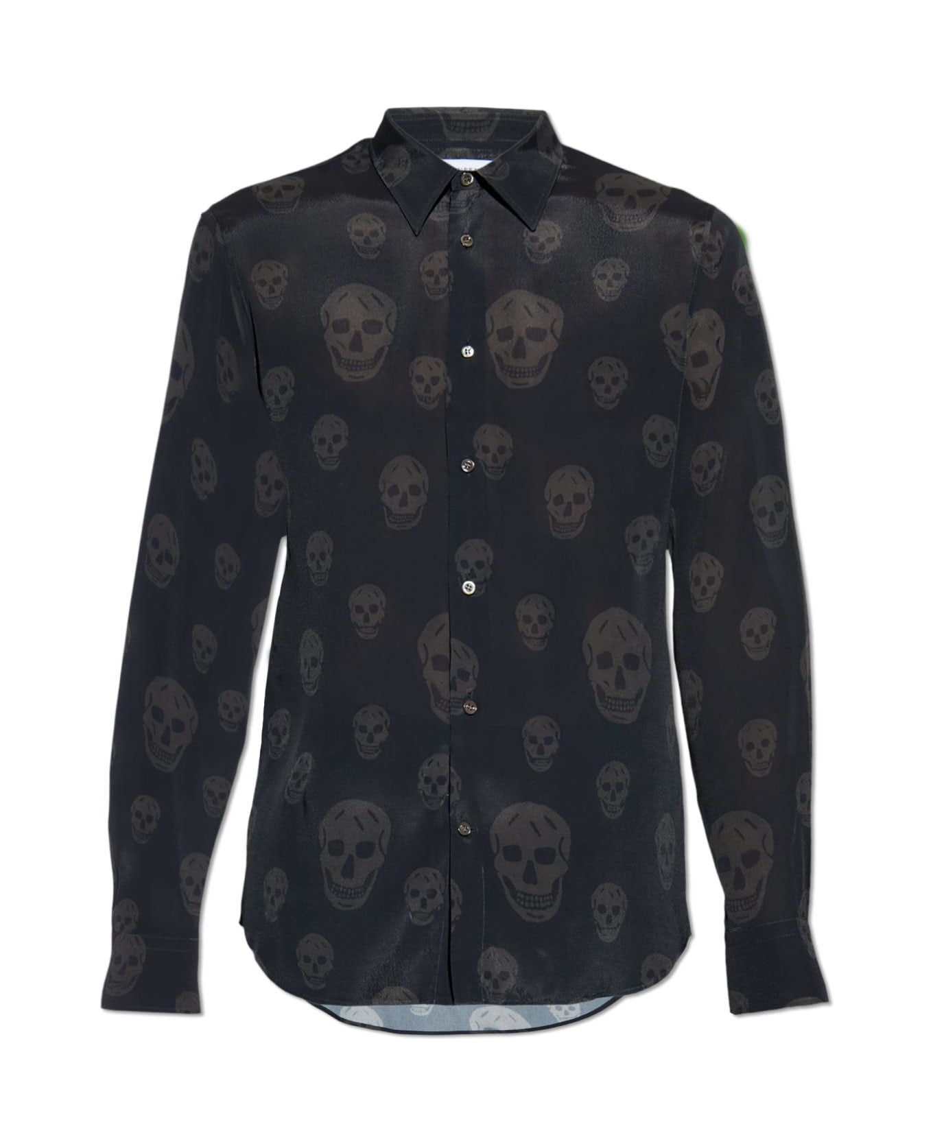 Alexander McQueen Shirt With A Distinctive Skull Motif - BLACK