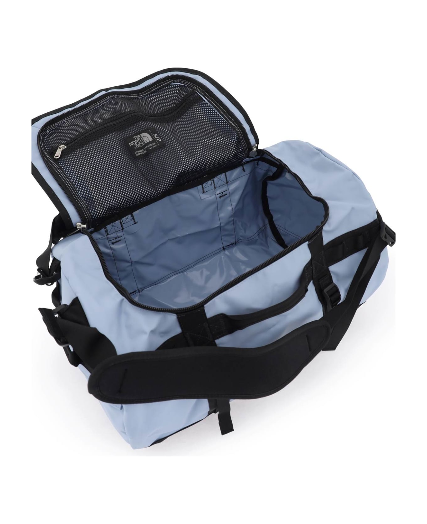 The North Face Small Base Camp Duffel Bag - STEEL BLUE TNF BLACK (Light blue)