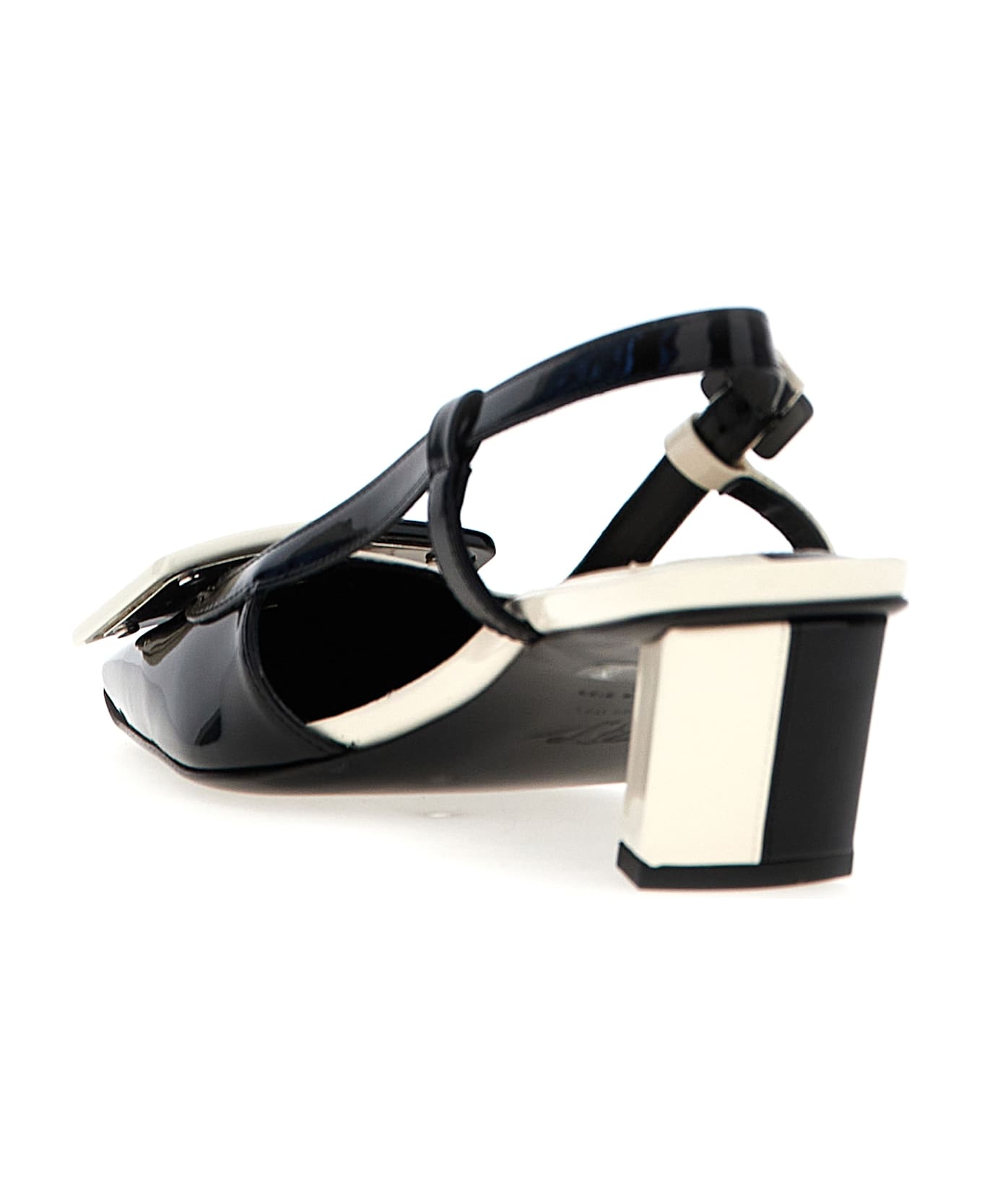 Roger Vivier 'belle Vivier' Slingback - White/Black