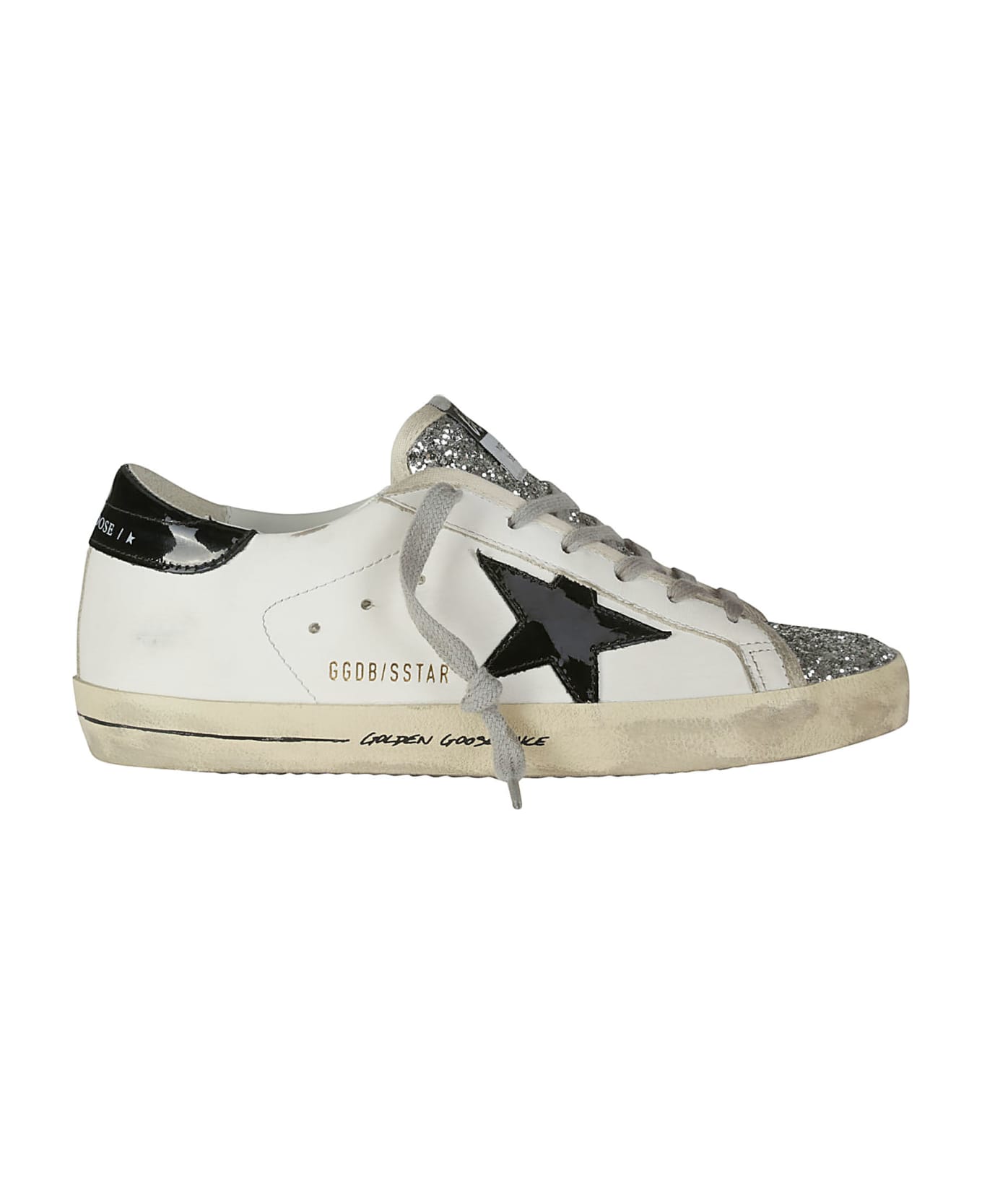 Golden Goose Superstar Classic Sneakers - WHITE/BLACK/SILVER