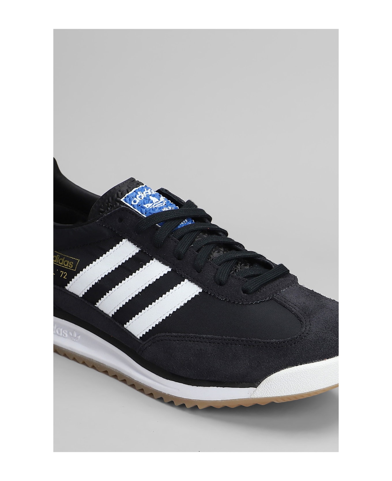 Adidas Sl 72 Rs Sneakers In Black Suede And Fabric - black