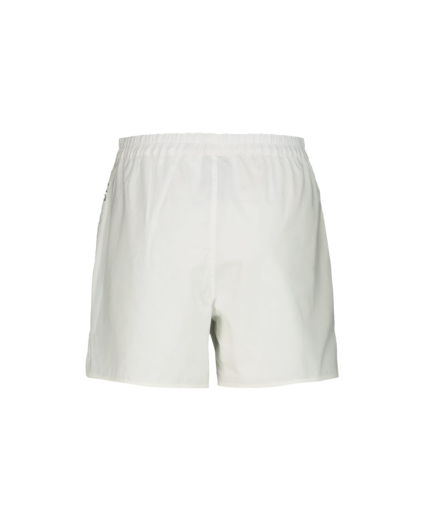 Marine Serre Short In Regenerated Household Linen - Off White