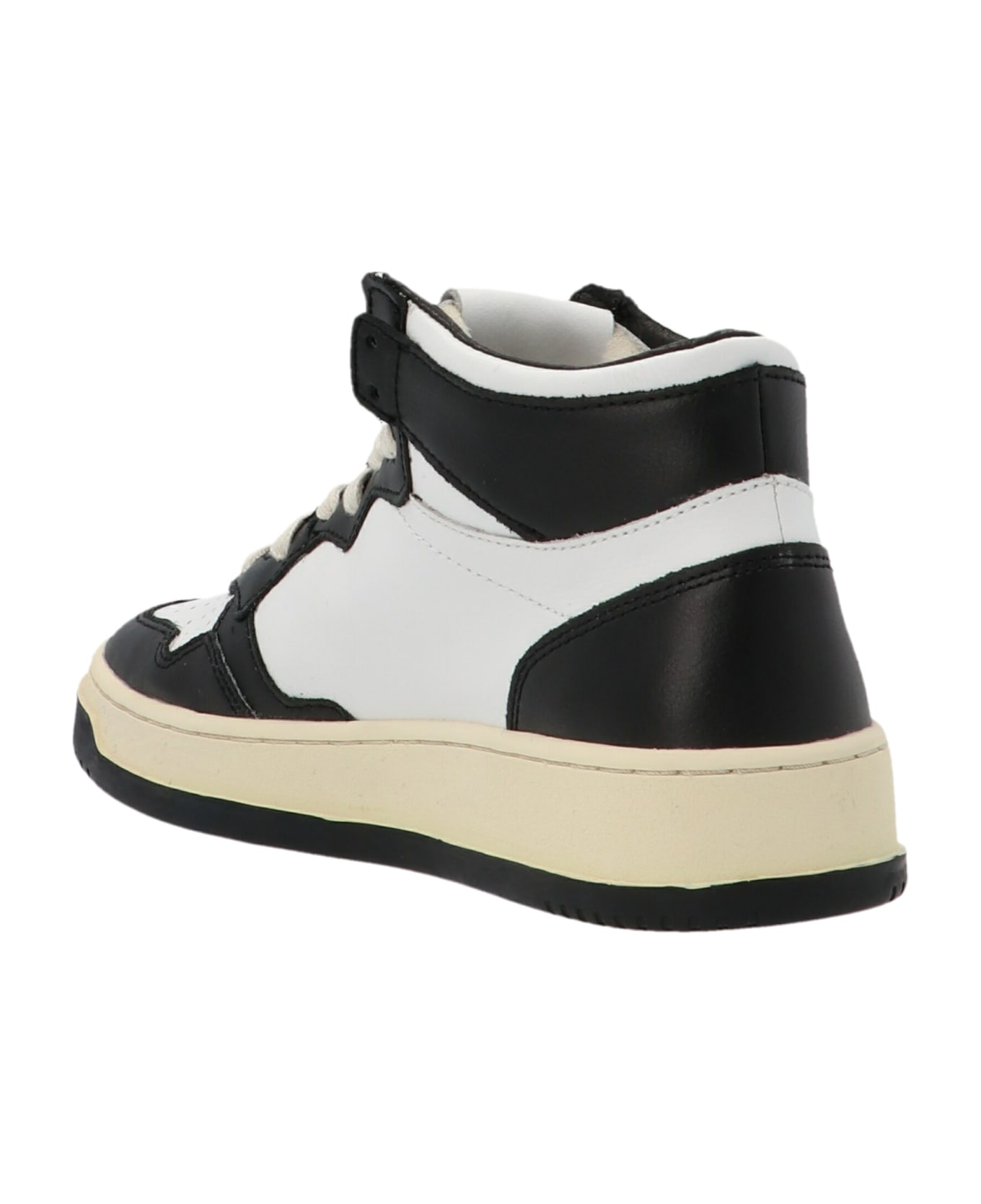 Autry Mid Sneakers - White/Black