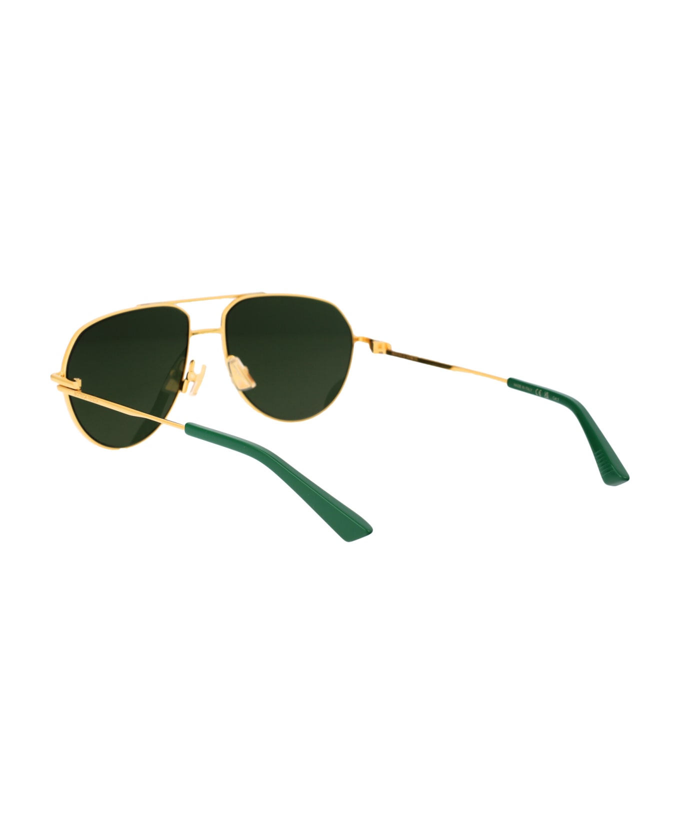 Bottega Veneta Eyewear Bv1302s Sunglasses - 003 GOLD GOLD GREEN