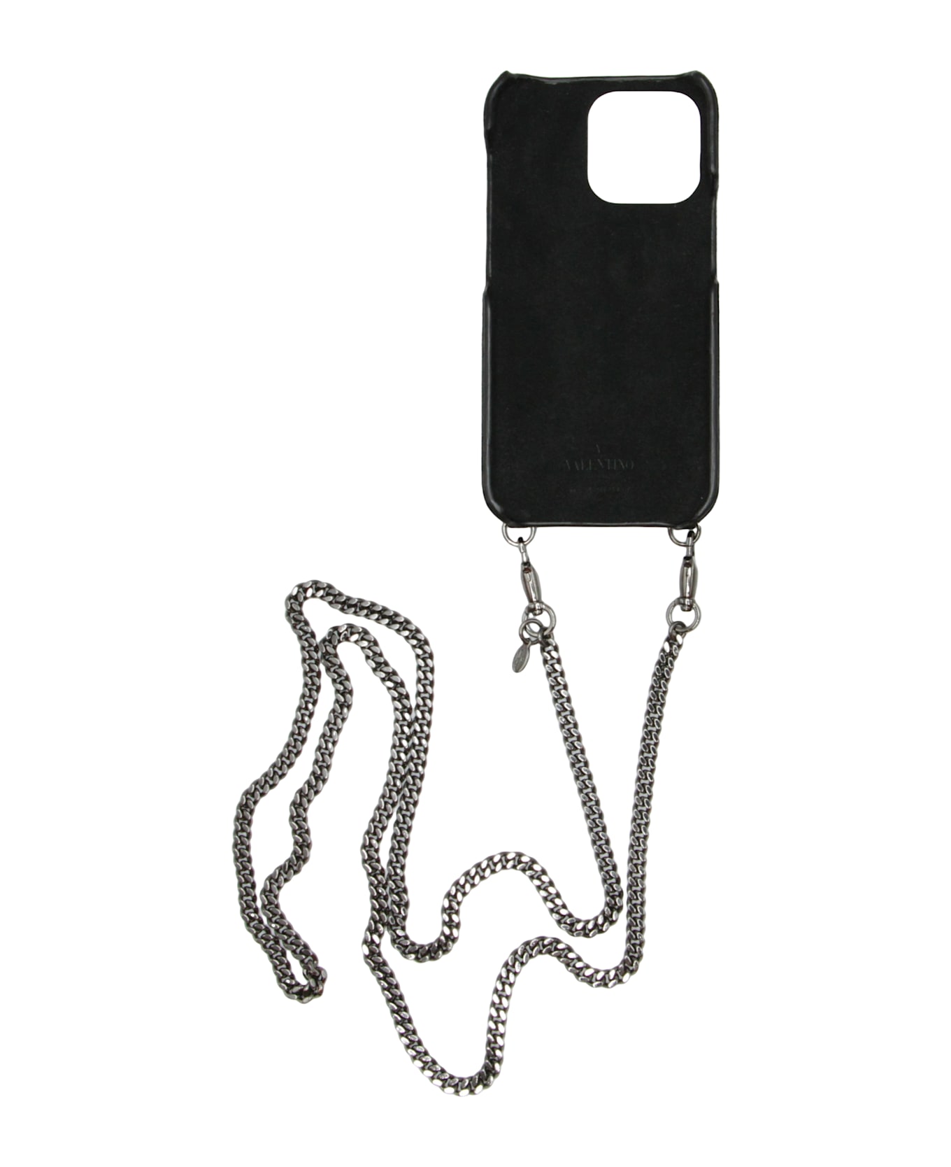 Valentino Garavani Iphone 13pro Black Minimalist Cover In High Quality - black