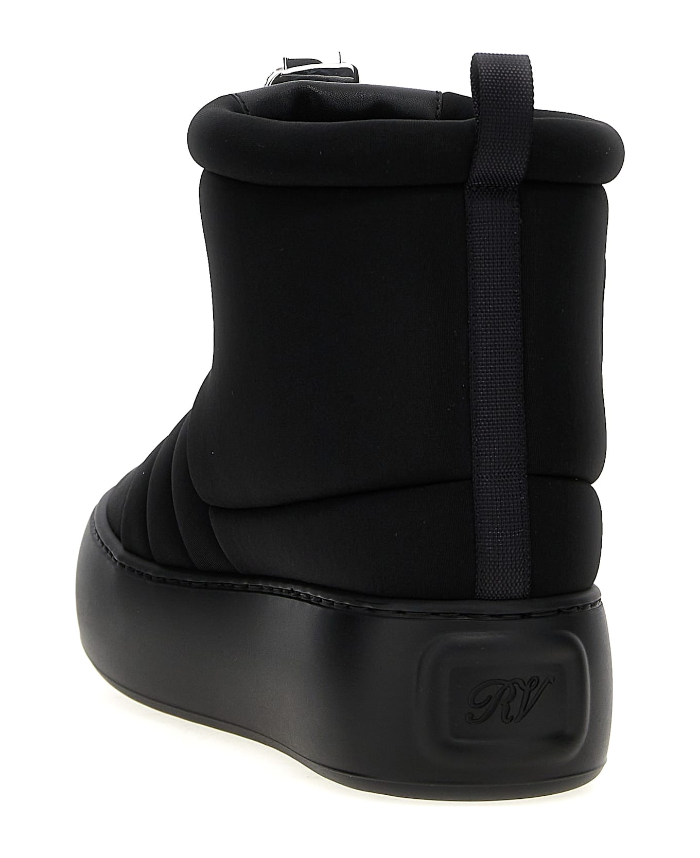 Roger Vivier 'viv Winter Puffy' Ankle Boots - Black