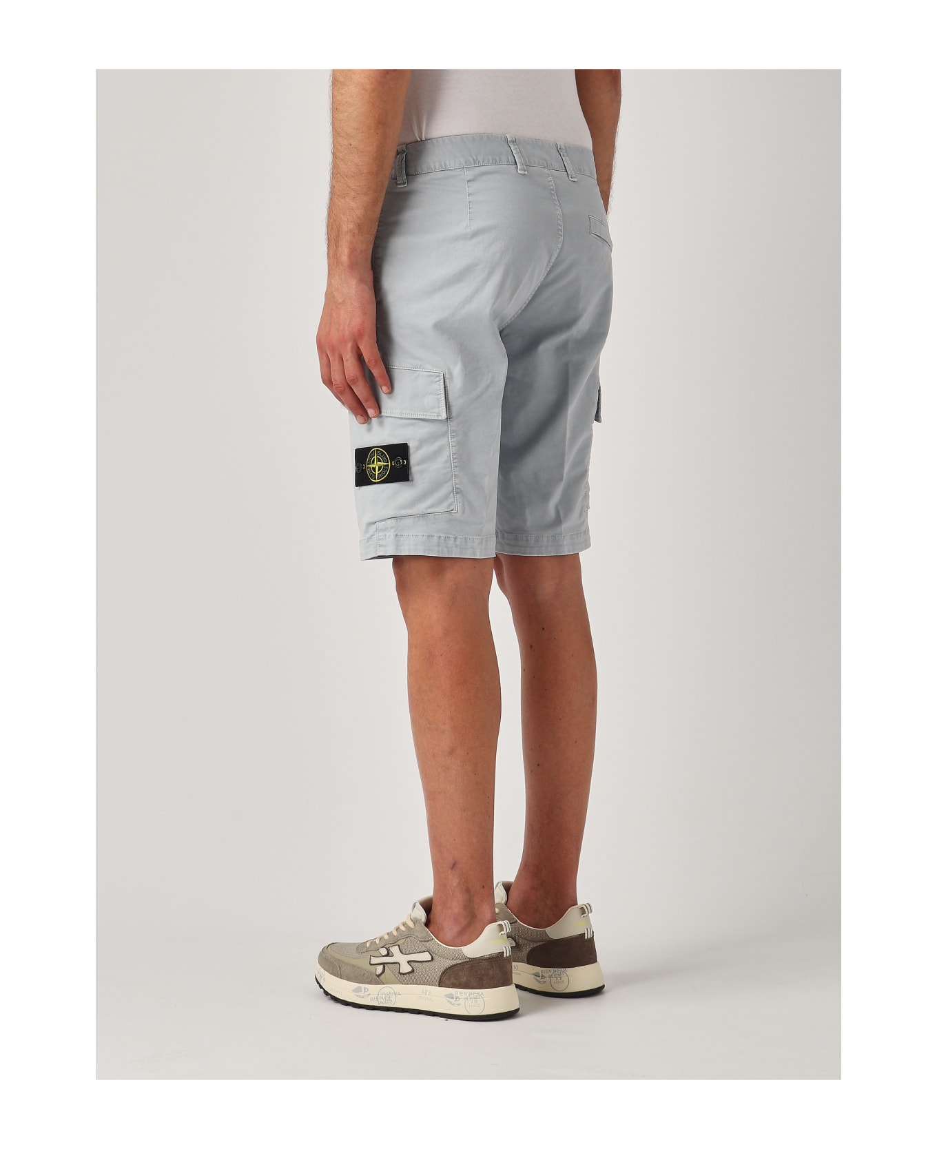 Stone Island Bermuda Slim Shorts - CENERE ショートパンツ