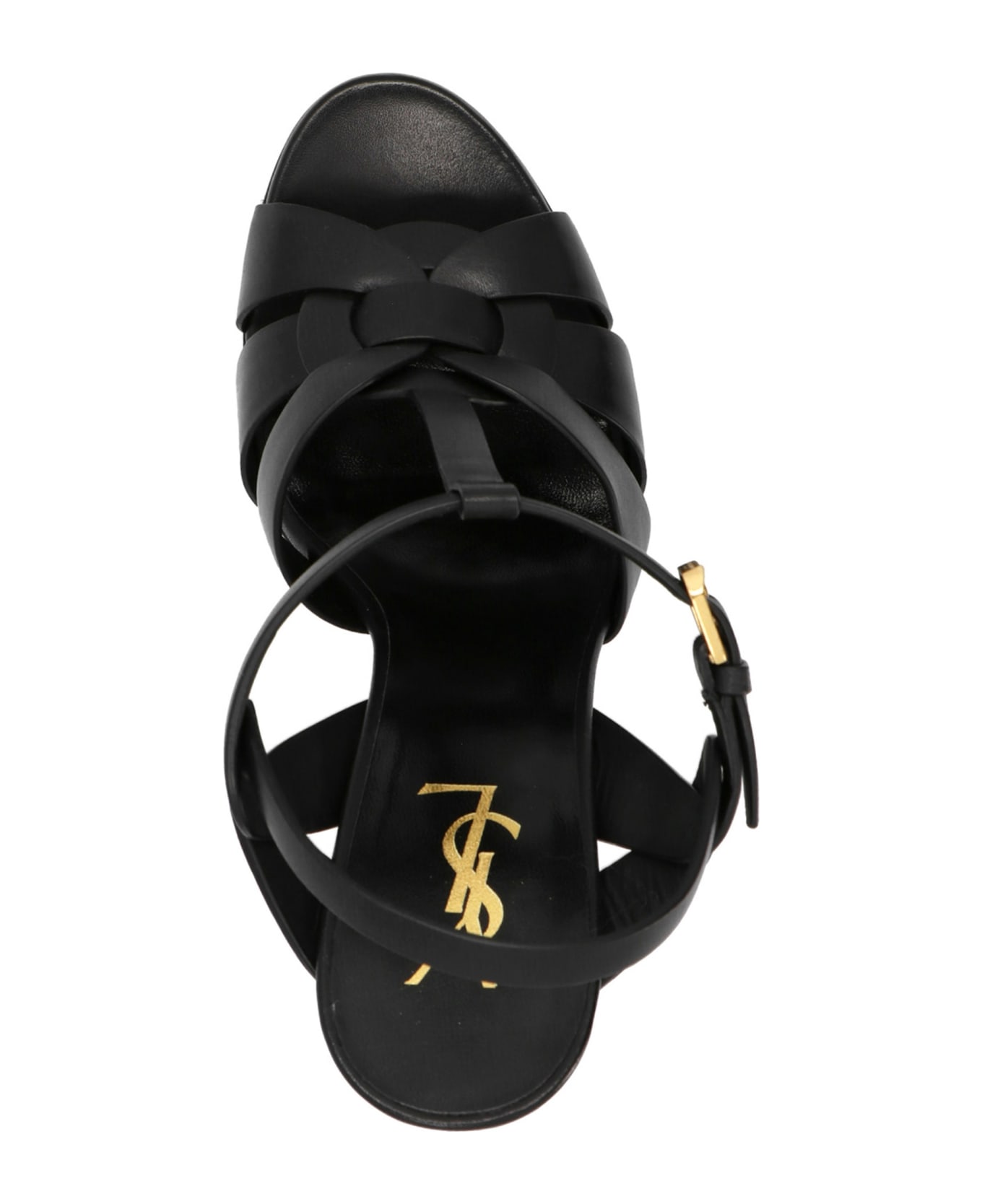 Saint Laurent Tribute Leather Sandals - Black