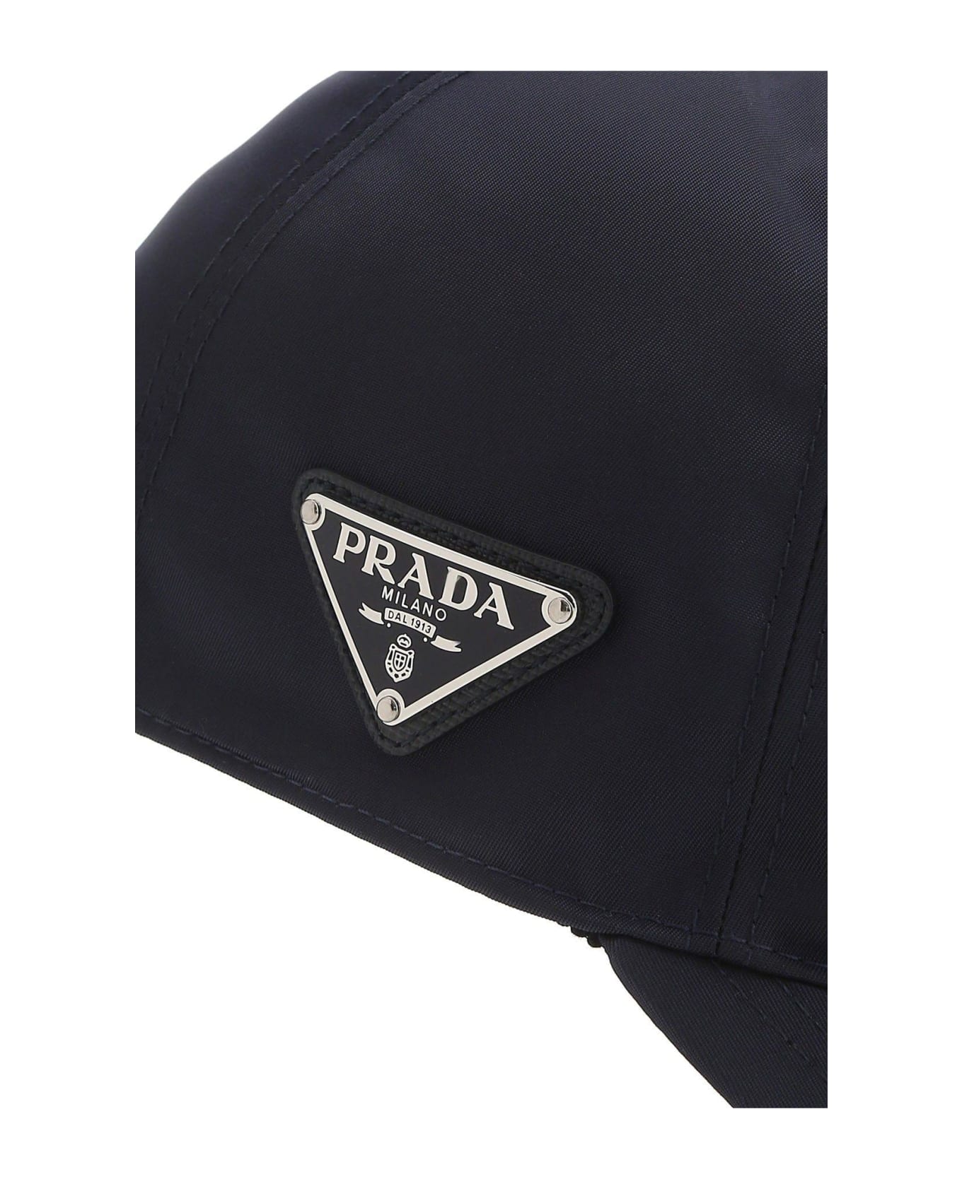 Prada Dark Blue Re-nylon Baseball Cap - Bleu