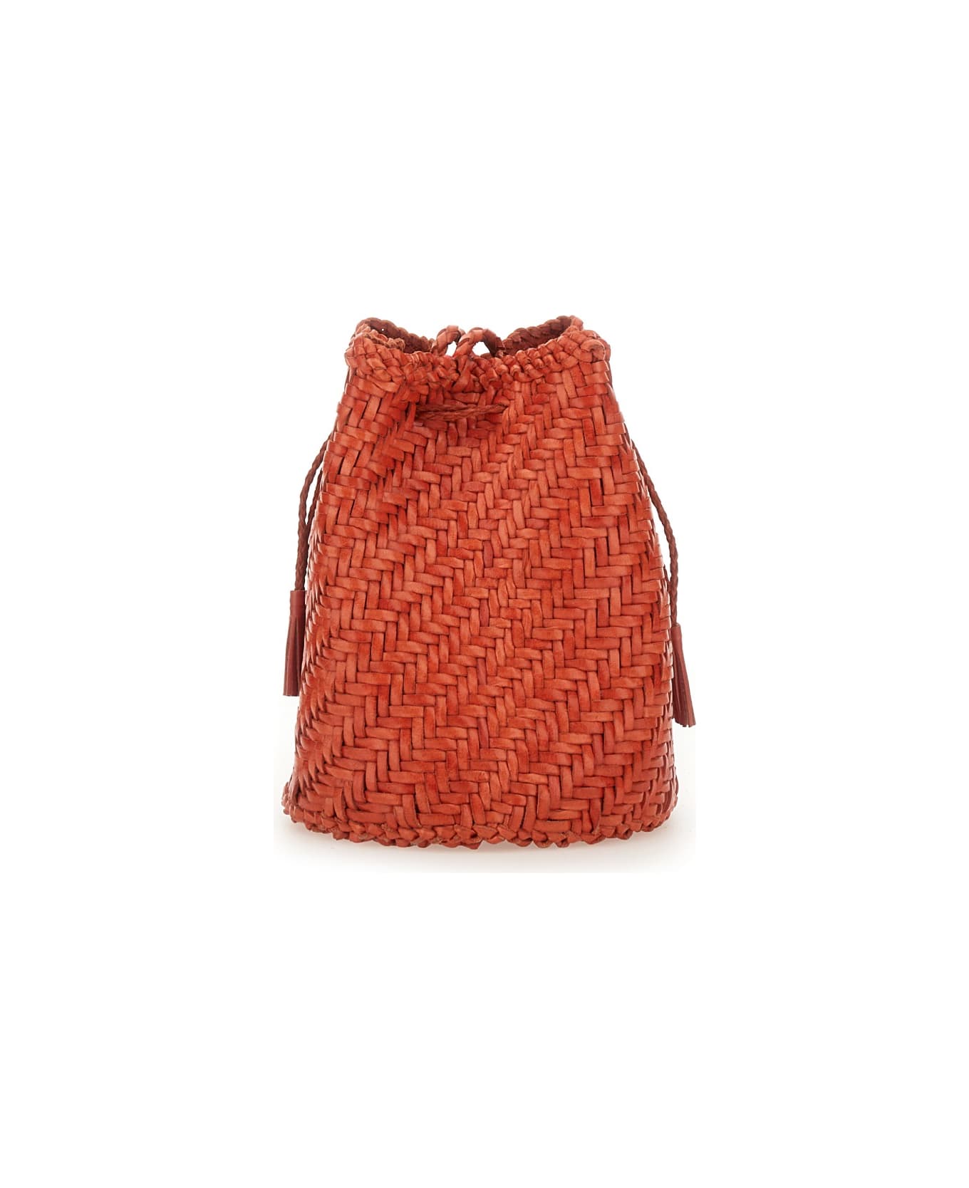 Dragon Diffusion "pompom Double Jump Tan" Bag - ORANGE