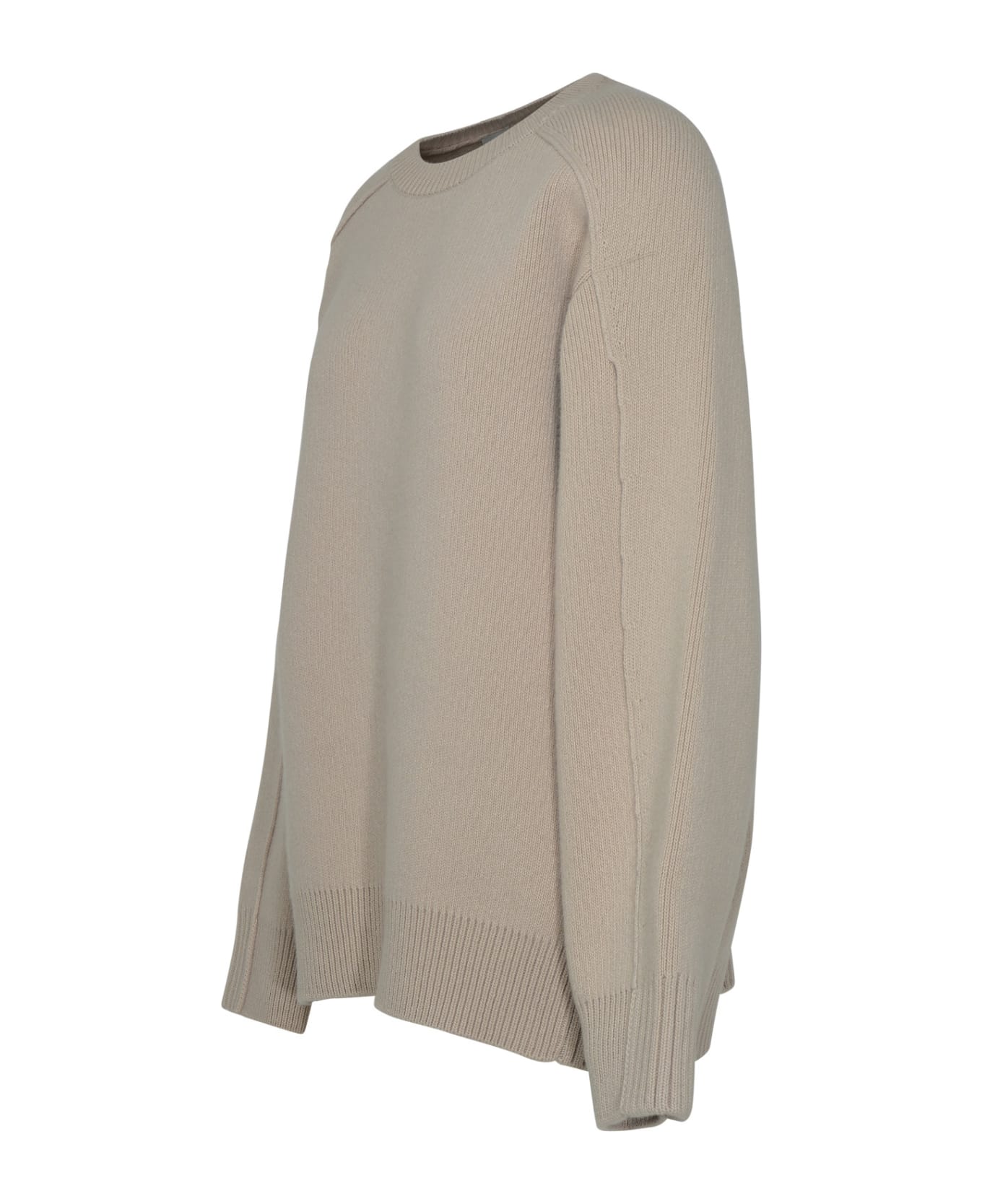 Lanvin Black Cashmere Blend Sweater - Beige ニットウェア