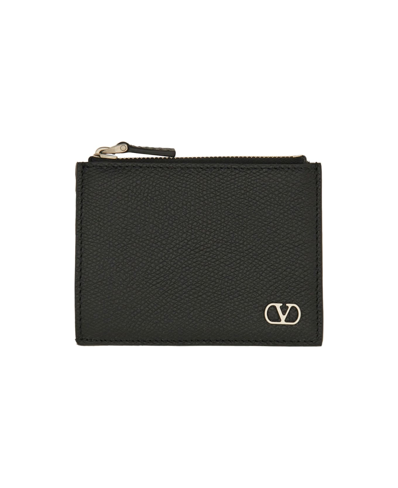 Valentino Garavani "vlogo Signature" Card Holder - BLACK