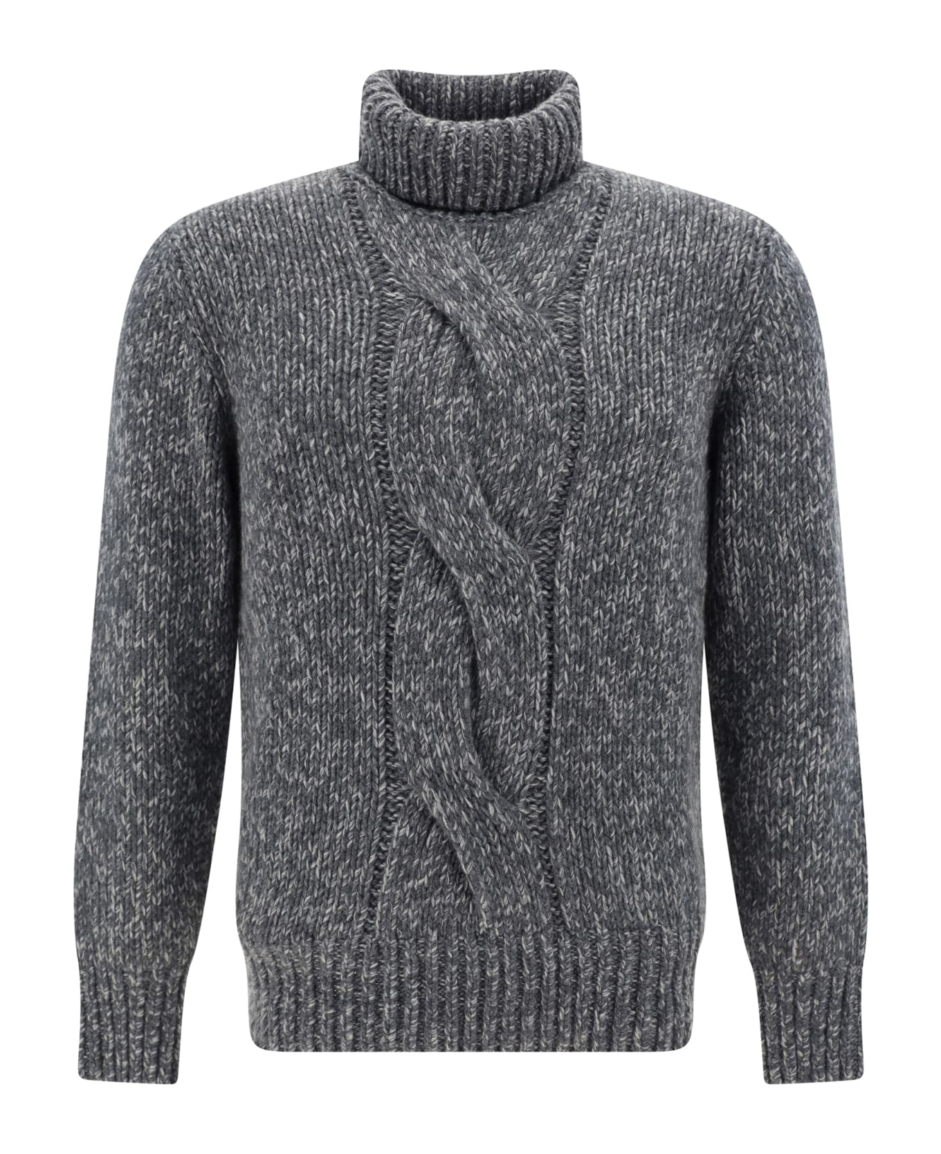 Brunello Cucinelli Knit Turtleneck Sweater - Lead