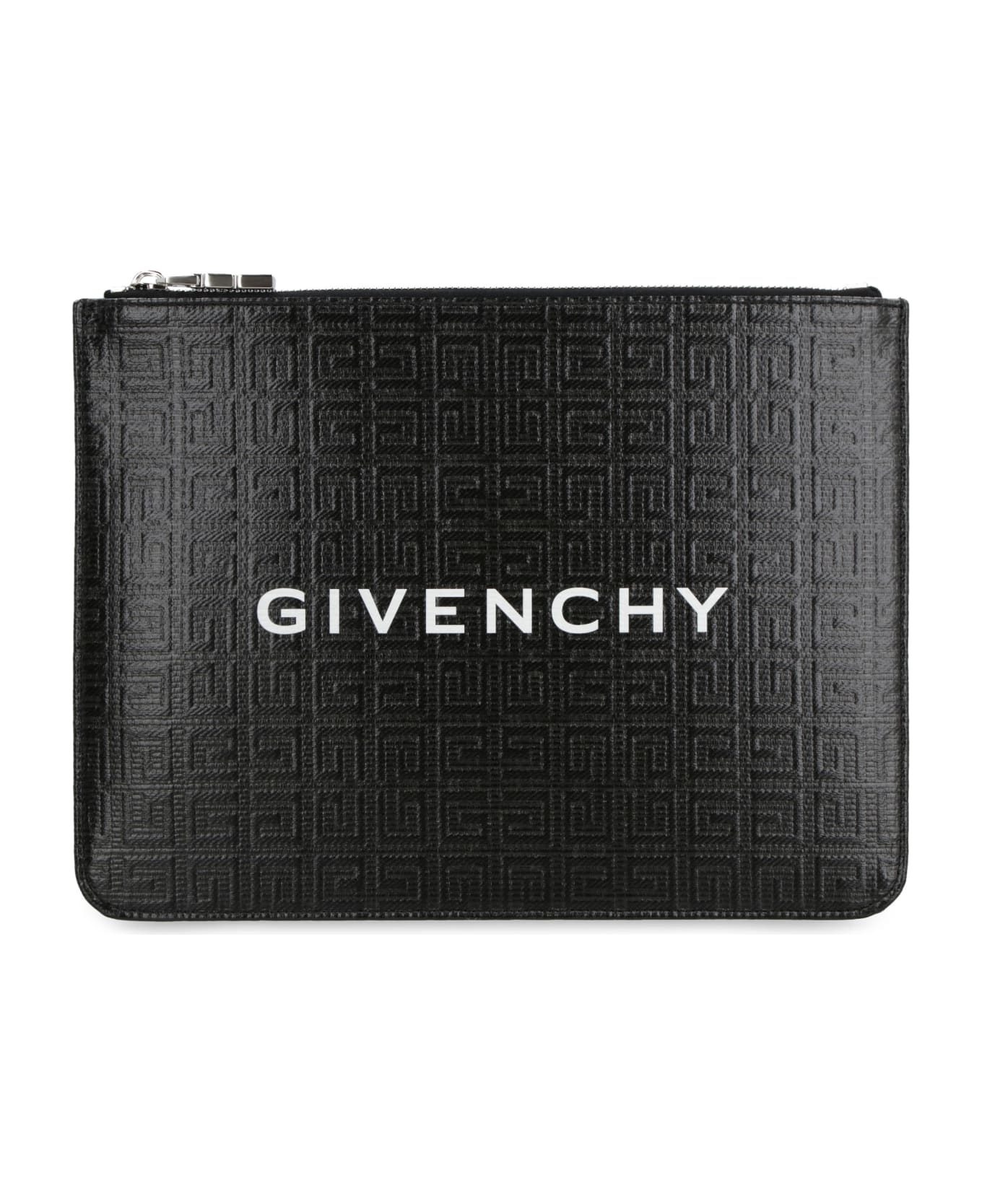 Givenchy 4g Coated Canvas Flat Pouch - black トラベルバッグ