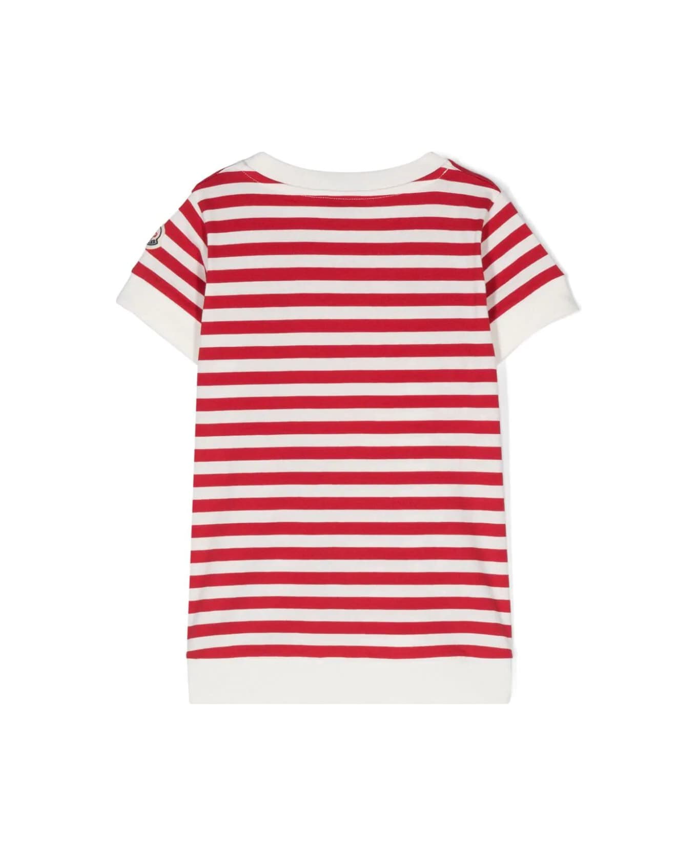 Moncler Ss T-shirt - Red Tシャツ＆ポロシャツ