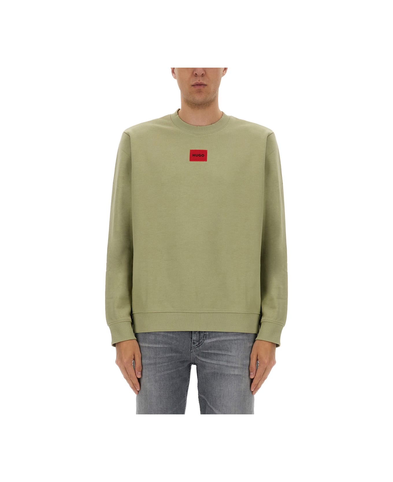 Hugo Boss Sweatshirt With Logo - GREEN