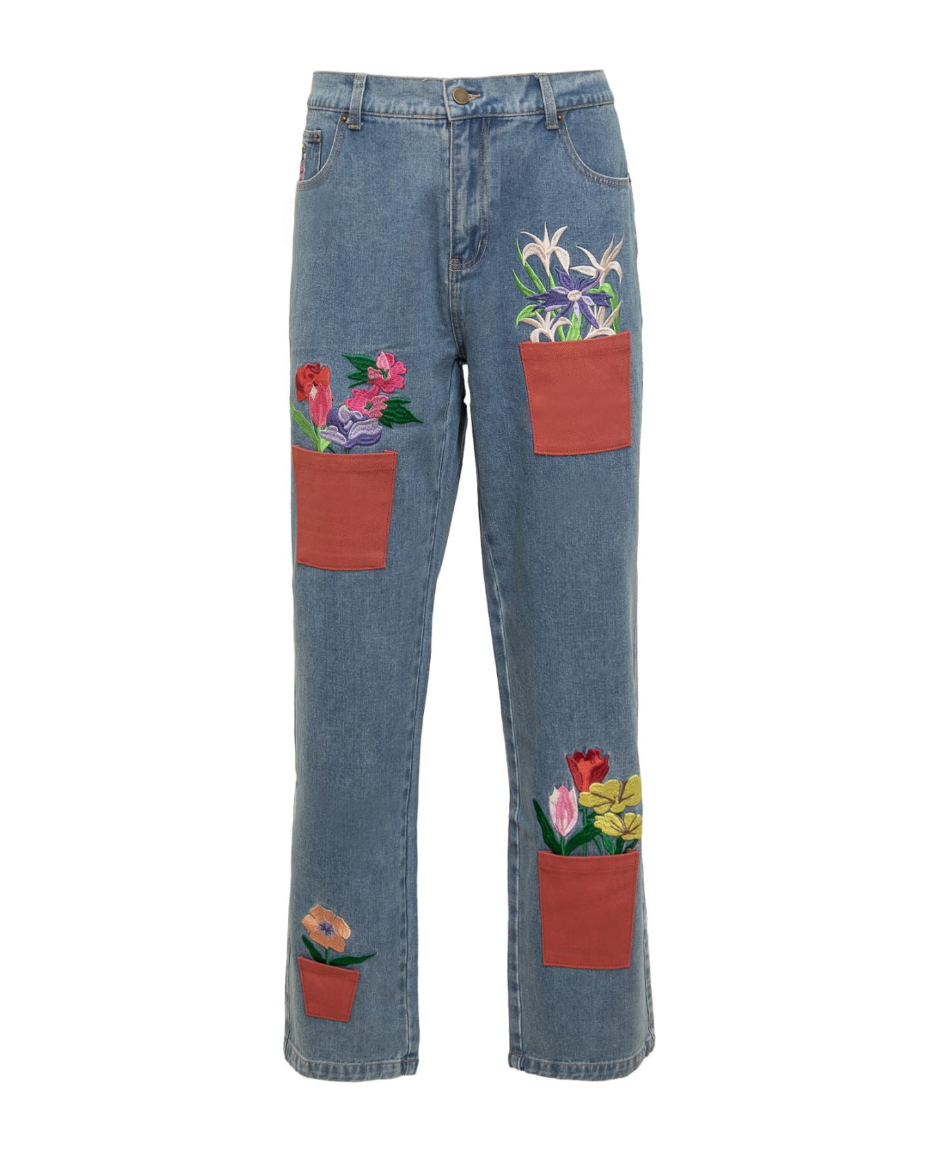Kidsuper Flower Jeans - BLUE