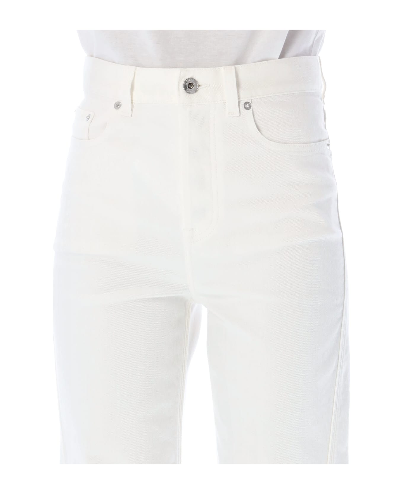 Lanvin Twisted Denim Jeans - WHITE ボトムス