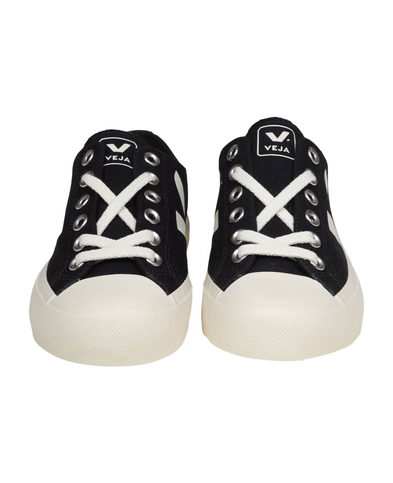 Veja Wata Sneakers In Black Canvas - BLACK_PIERRE