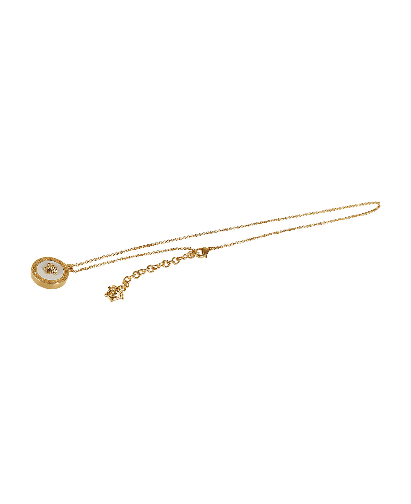 Versace Chain Logo Necklace - Gold