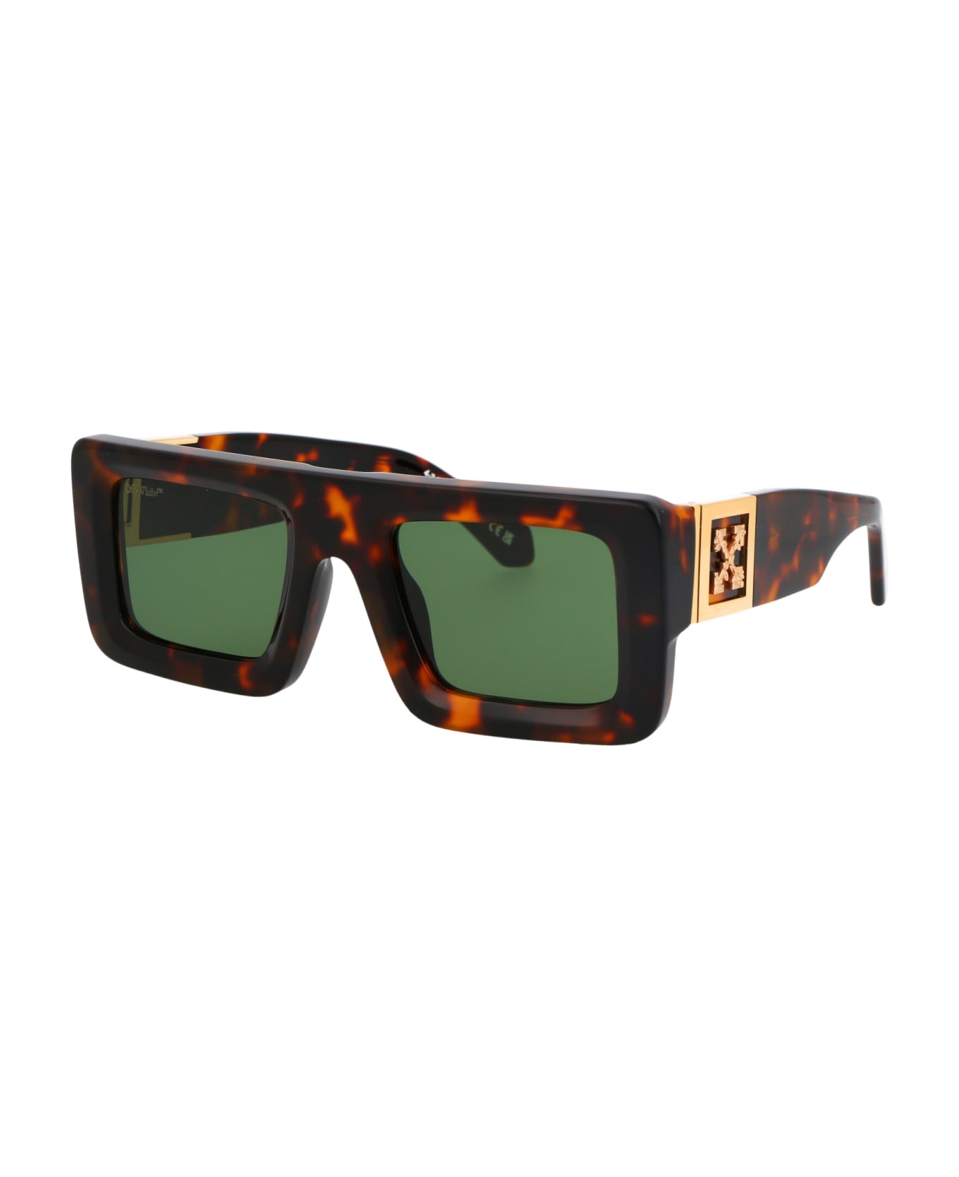 Off-White Leonardo Sunglasses - 6055 HAVANA GREEN サングラス