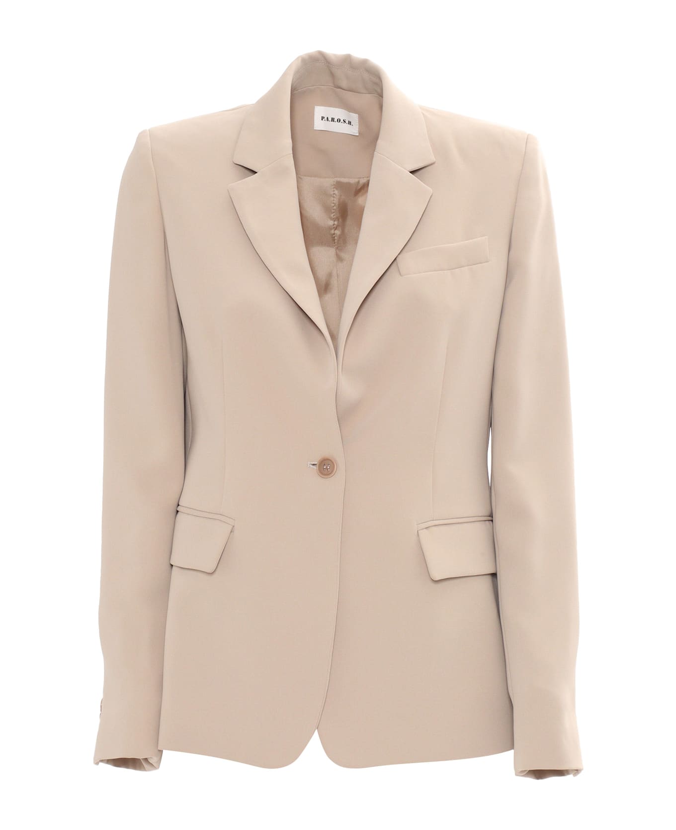 Parosh Single Breasted Jacket - Sand