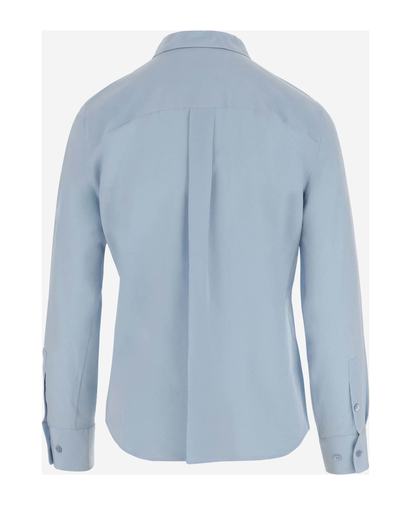 Equipment Silk Shirt - Clear Blue